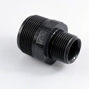 Feisteas PVC, Níplín Laghdaithe Dúbailte, 1 1/2" x 1", PVC-U