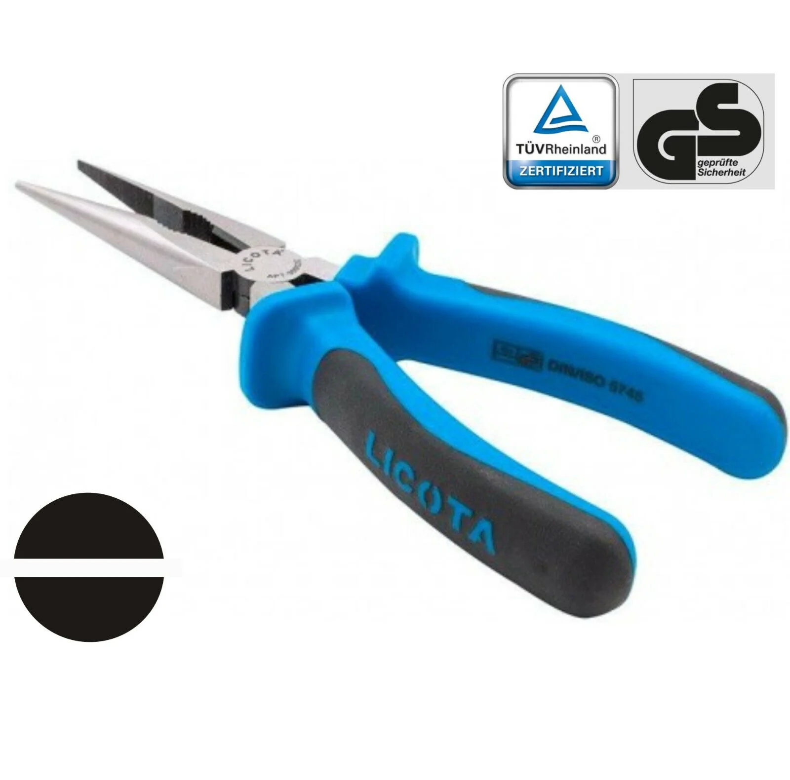 "Giotán Srón Fada, 140mm, DIN ISO 5745, GS deimhnithe image"