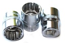 Cróluas 1/2 orlach, Soicéad 24mm, Cr-V, 12-pointe, Ratchet
