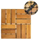 Tíleanna patio acacia, Mósáic CLICK, 30x30x2,4 cm, 30 stk