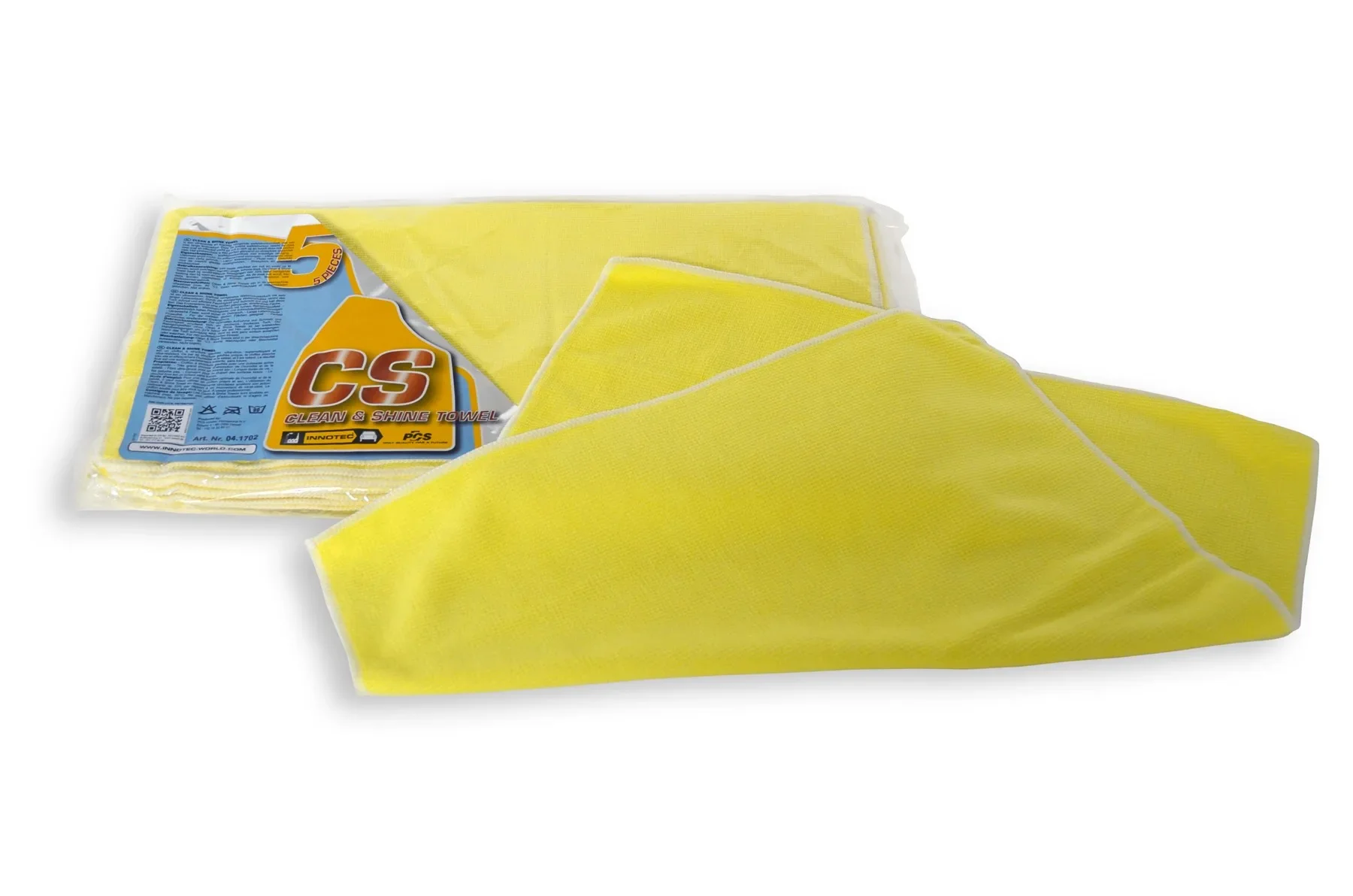 "Tuáillí glantacháin agus snasta, Pacáiste 5, Éadach snasta buí image"