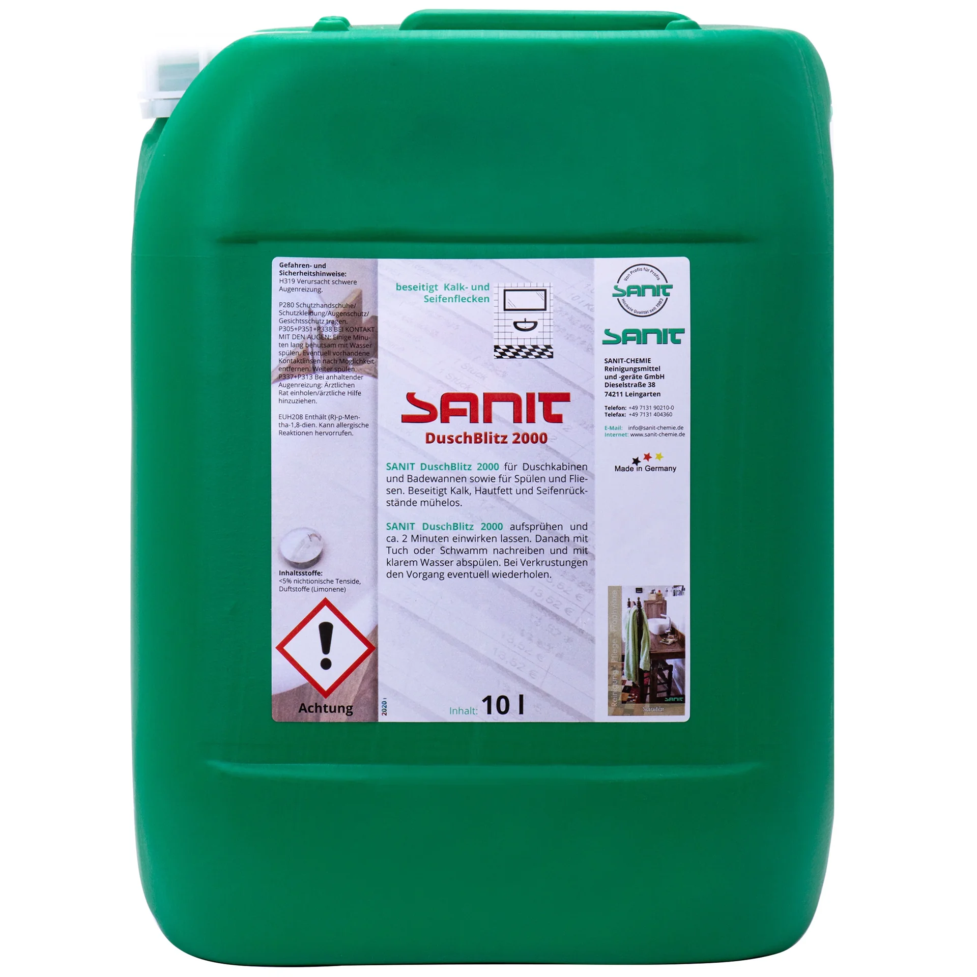 "Glanadh Cithfholcadáin 10 Liter, Glanadh Cith, Glanadh Seomra Folctha image"