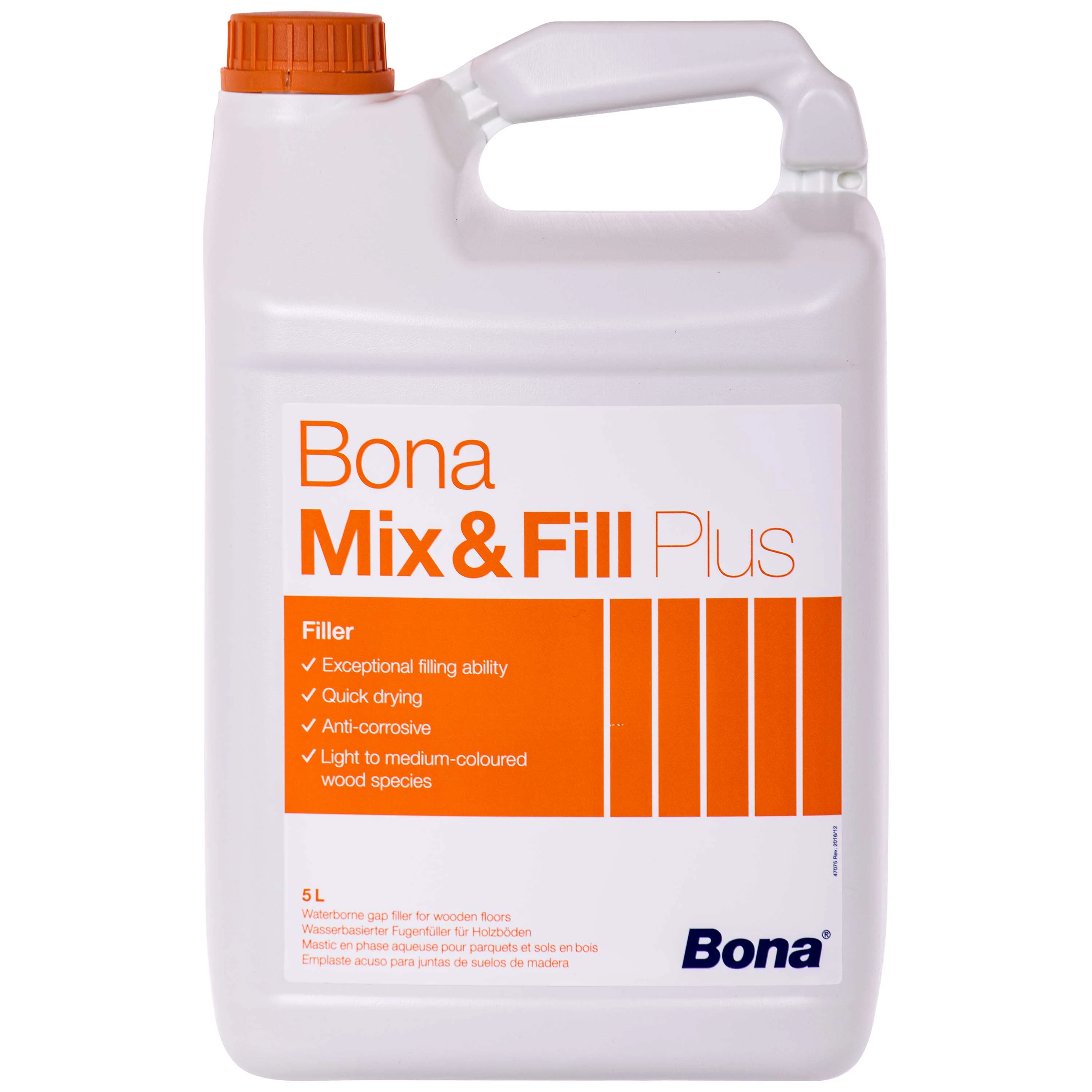 Bona Mix & Fill Plus 5 Lítear, Fugenkitt uiscebhunaithe, Líonadh adhmaid