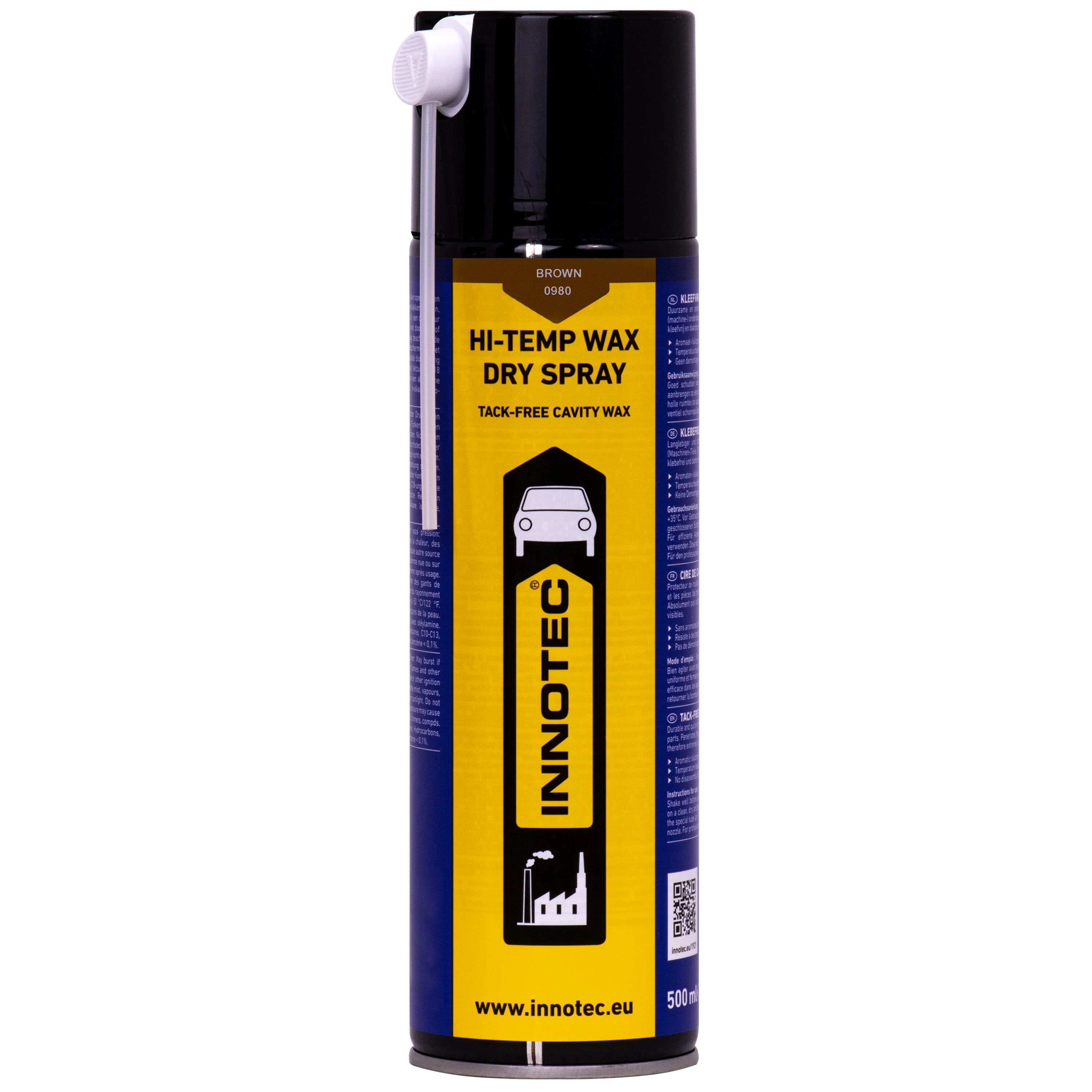 Sprae céarach ardteochta, Céir sprae tirim, Sprae donn 500ml, 500ml