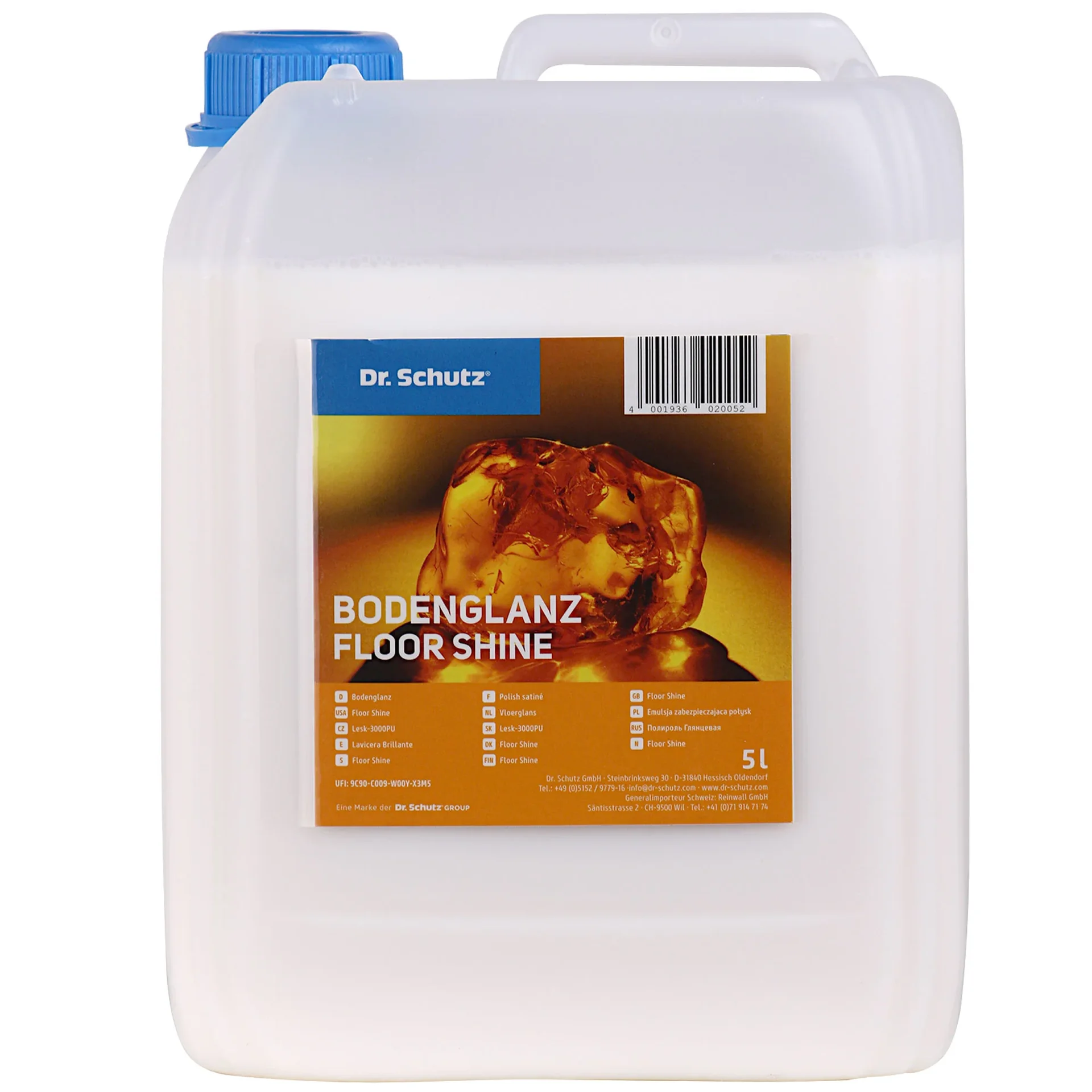 "Glanadh urláir, Cúram urláir, Bodenglanz Wischpflege 5 Lítear, le haghaidh 100m² image"