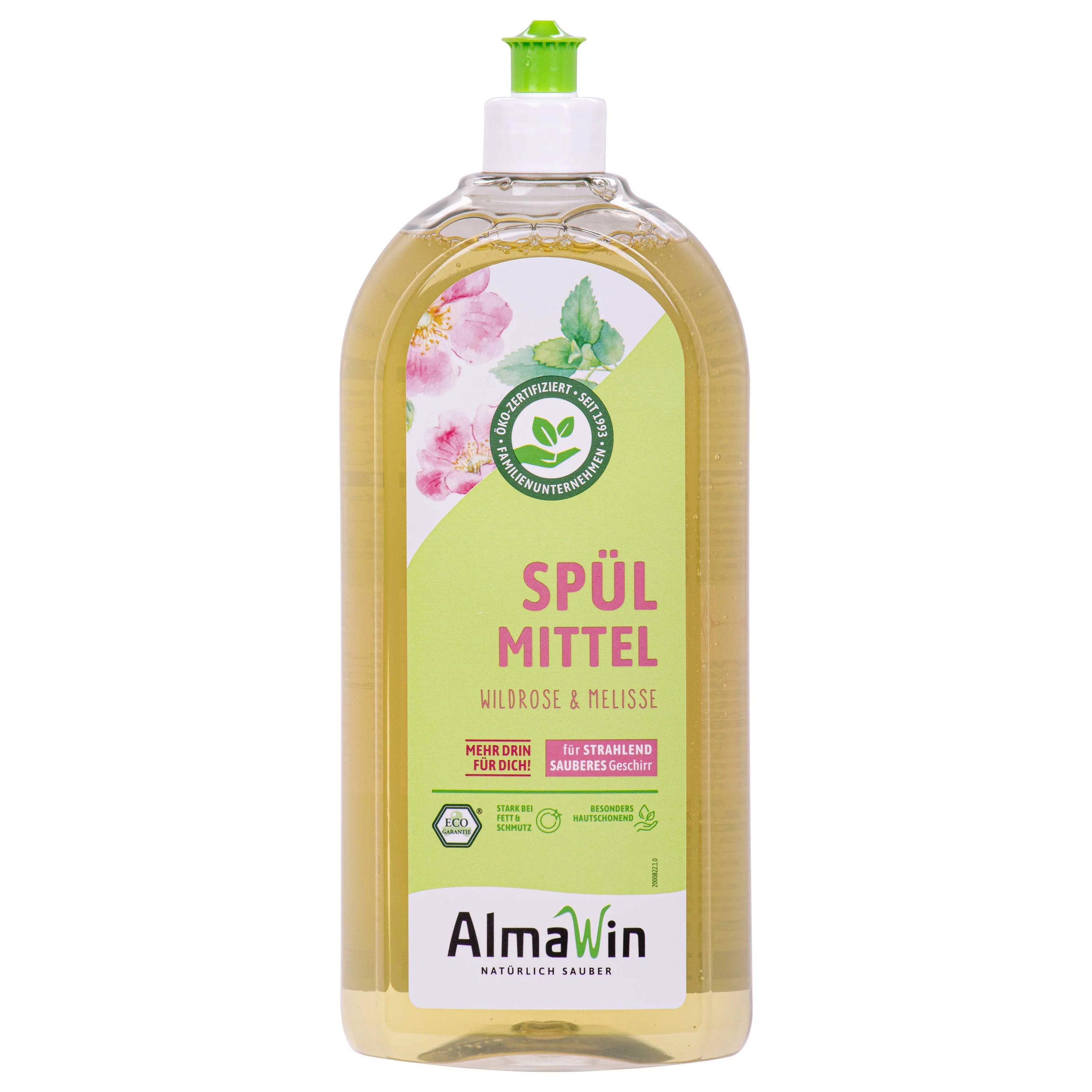 Leacht Níocháin Mhias Fiáin Rose agus Balm Lemon, 1 Lítear, Gallúnach Níocháin Mhias Nádúrtha