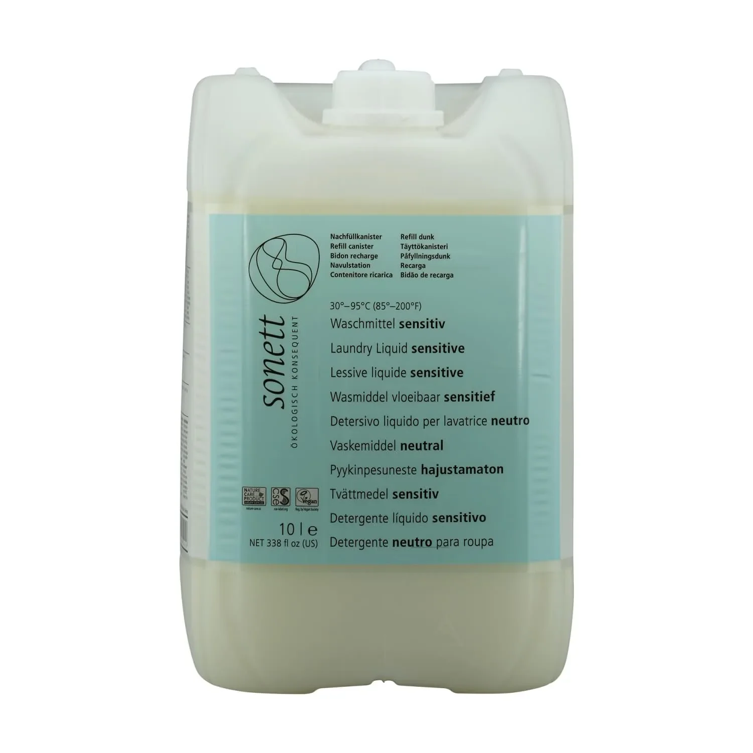 "Glantach níocháin íogair 10 Lítear, glantach níocháin gan cumhrán, saor ó ruamanna image"