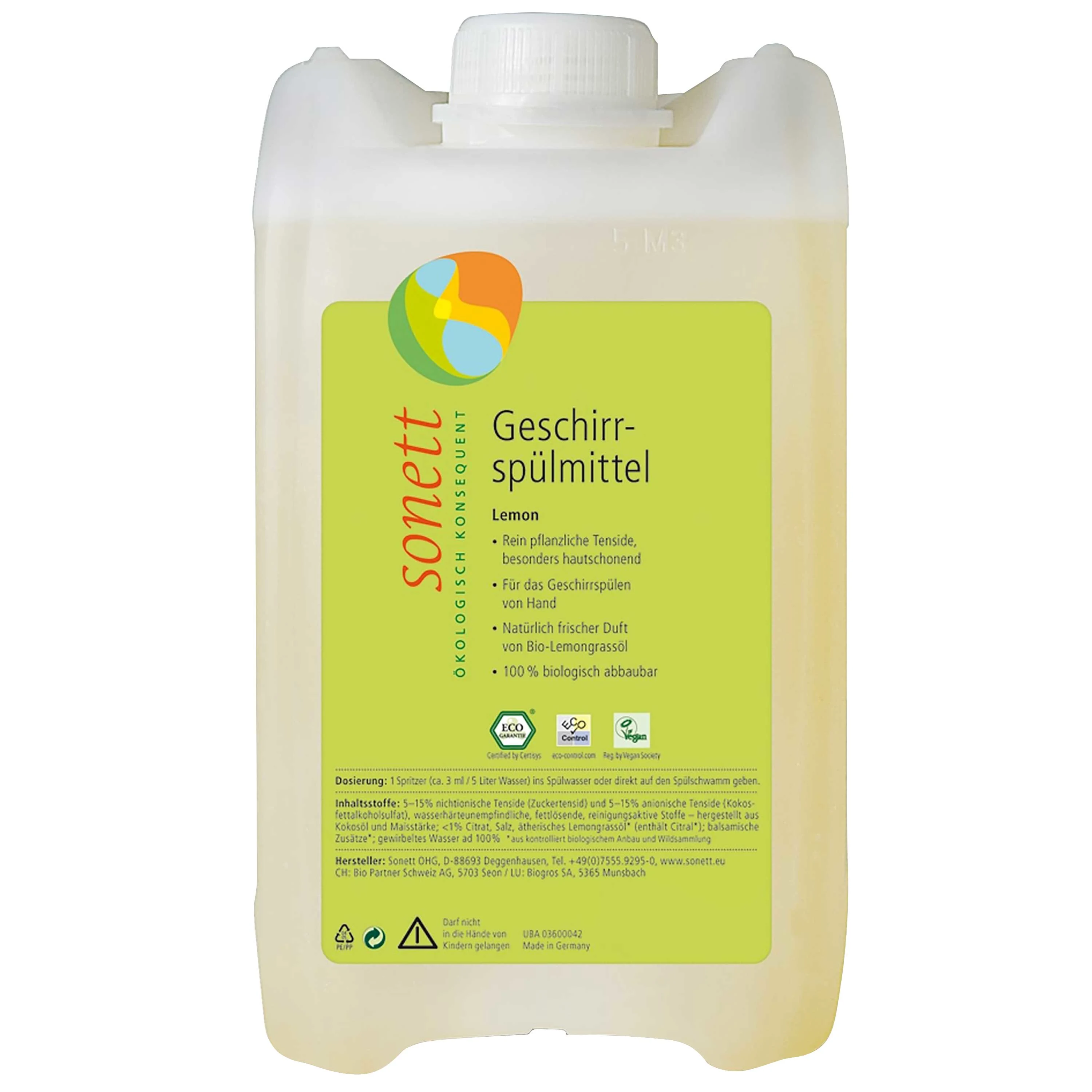 Leacht Níocháin Mias, Uisce Mias Líomóide, Glantóir Mias, 5 Liter
