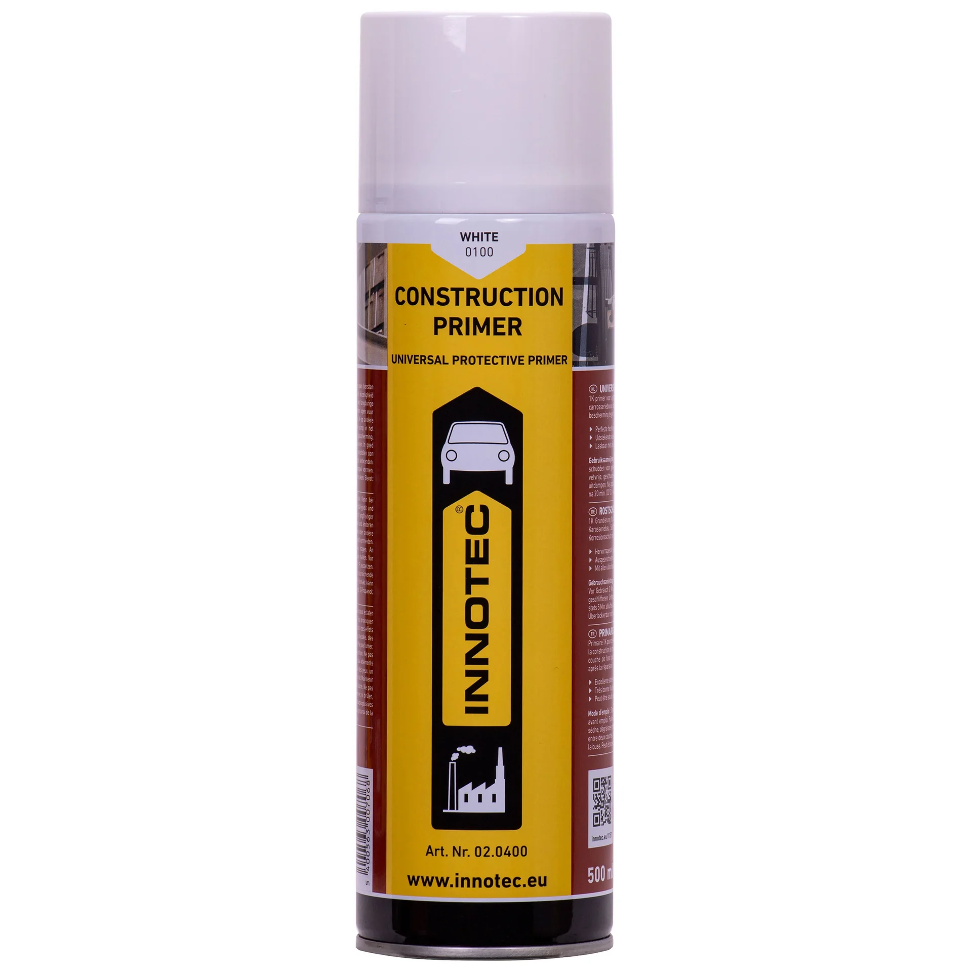"Primer Tógála, Primer Foirgníochta, Primer 500ml, Bán image"
