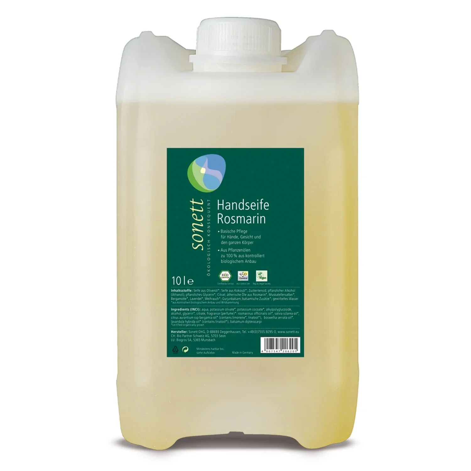 "Gallúnach láimhe 10 lítear, Gallúnach Rosemary, gallúnach nádúrtha image"