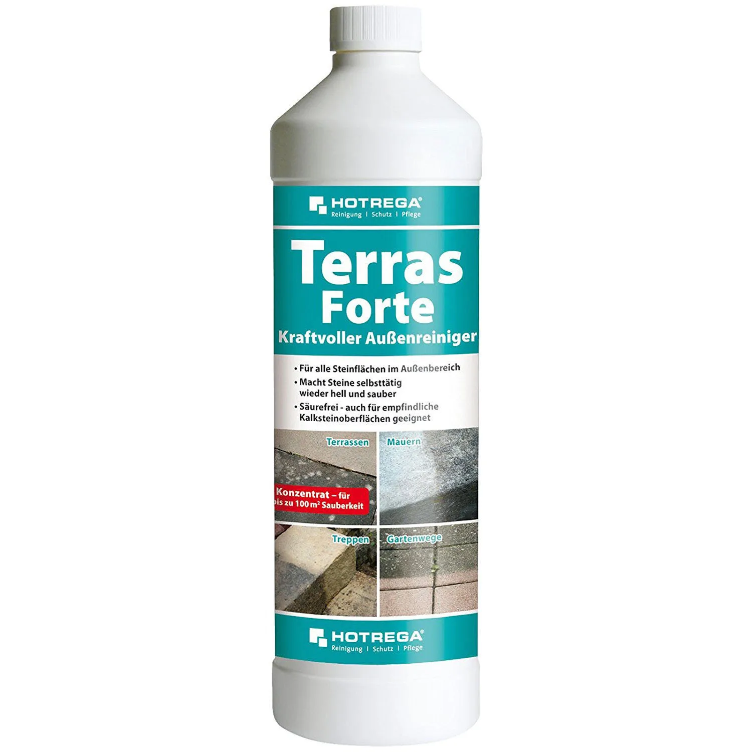 Glanadh láidir taobh amuigh, Glanadh ardáin, Glanadh tí, 1 Liter Konzentrat