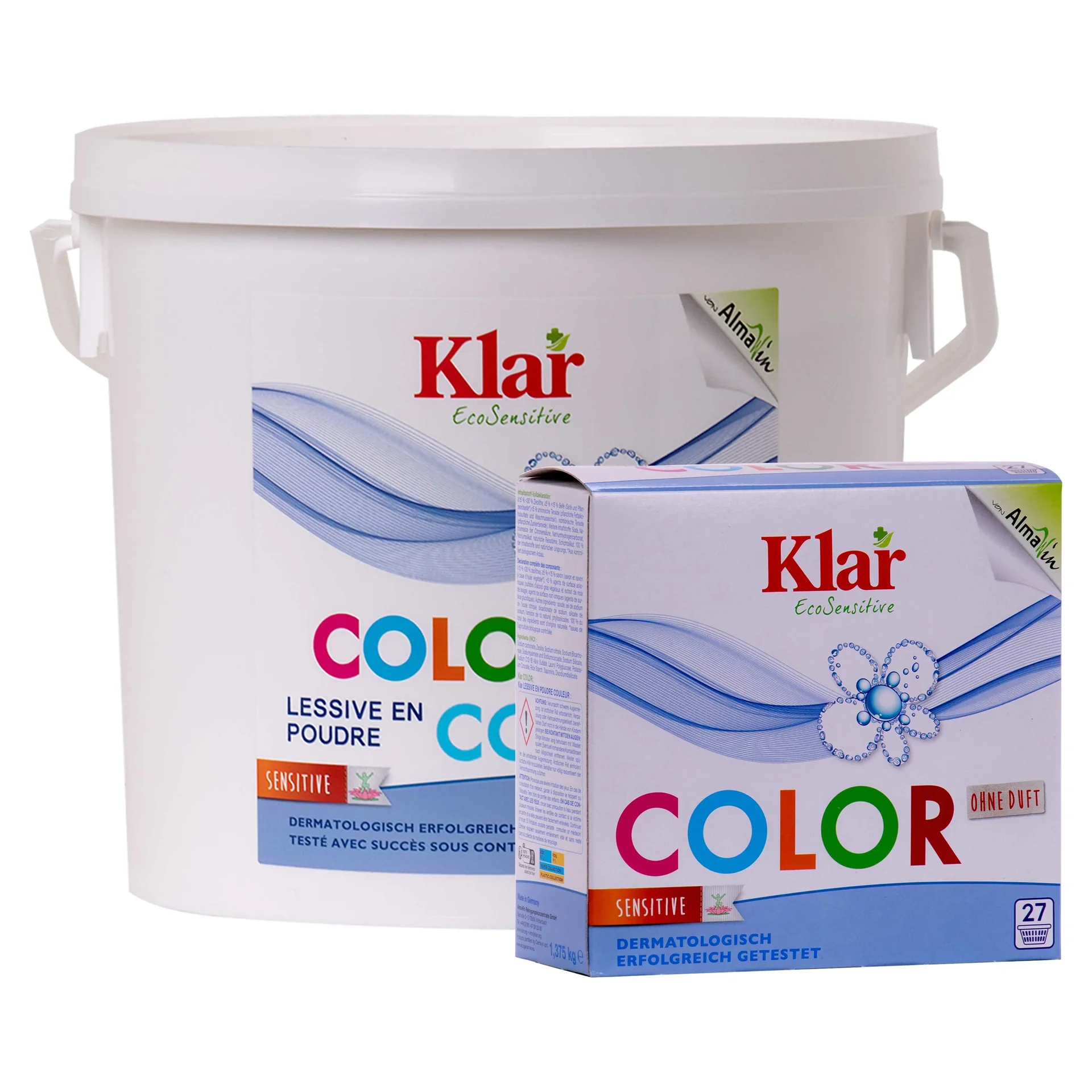 "Glanadh dathanna, Púdar glantacháin dathanna, Glantach dathanna gan cumhrán, Basis Compact Color image"