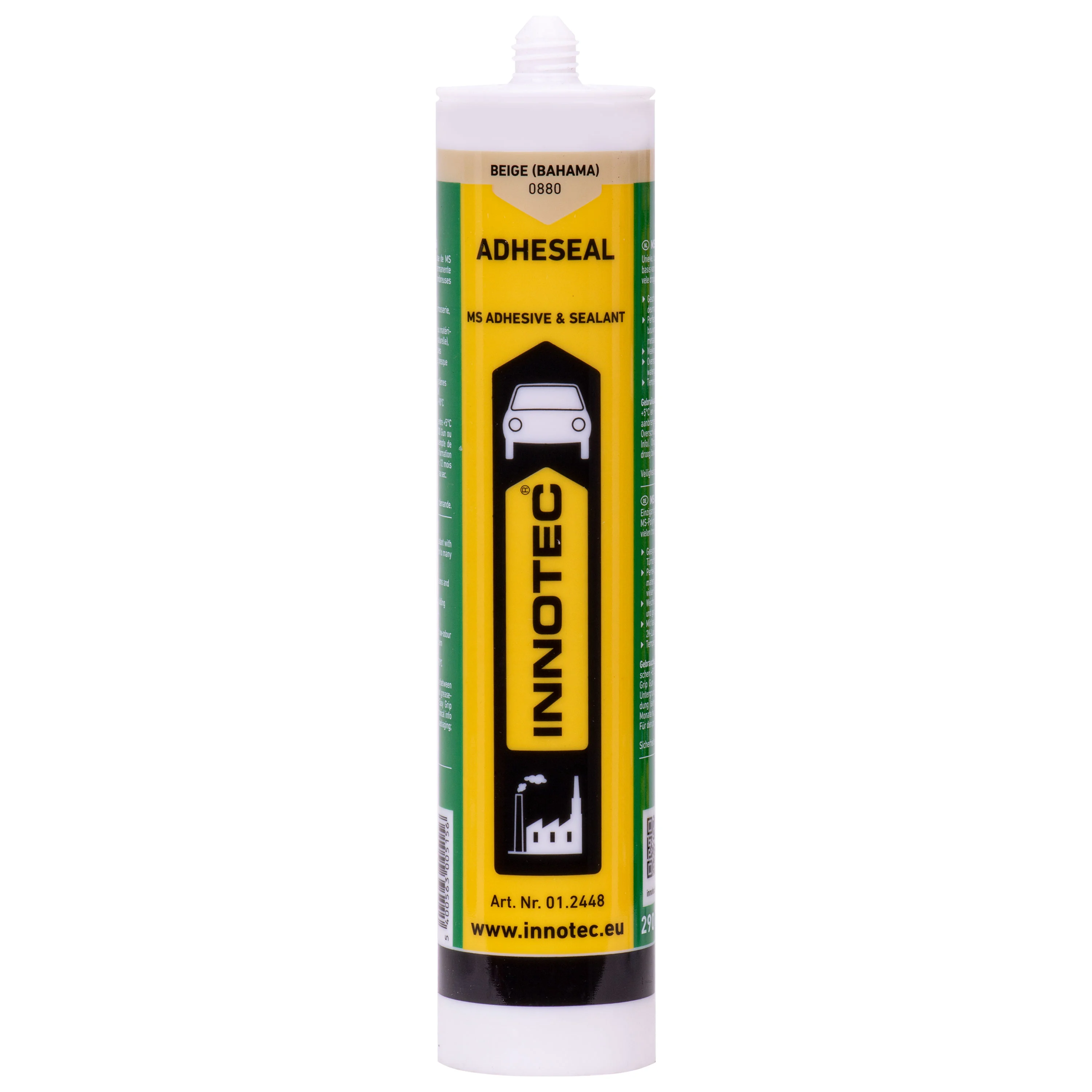 Séalaigh Adhmaid Beige, Séalaigh Uilíoch Beige, 290 ml Adheseal, Gliú Tógála
