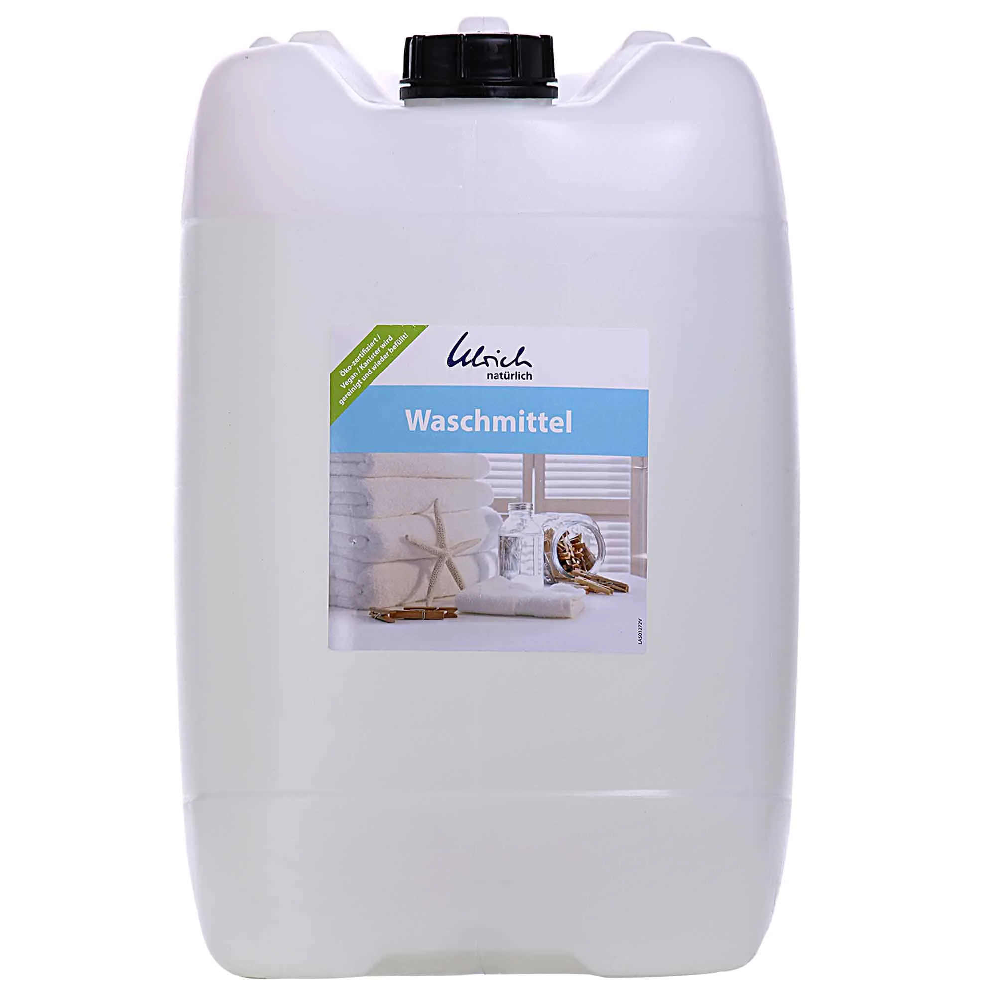Glantach níocháin 25 Liter, níochán éadaí leachtach, glantach nádúrtha, vegan