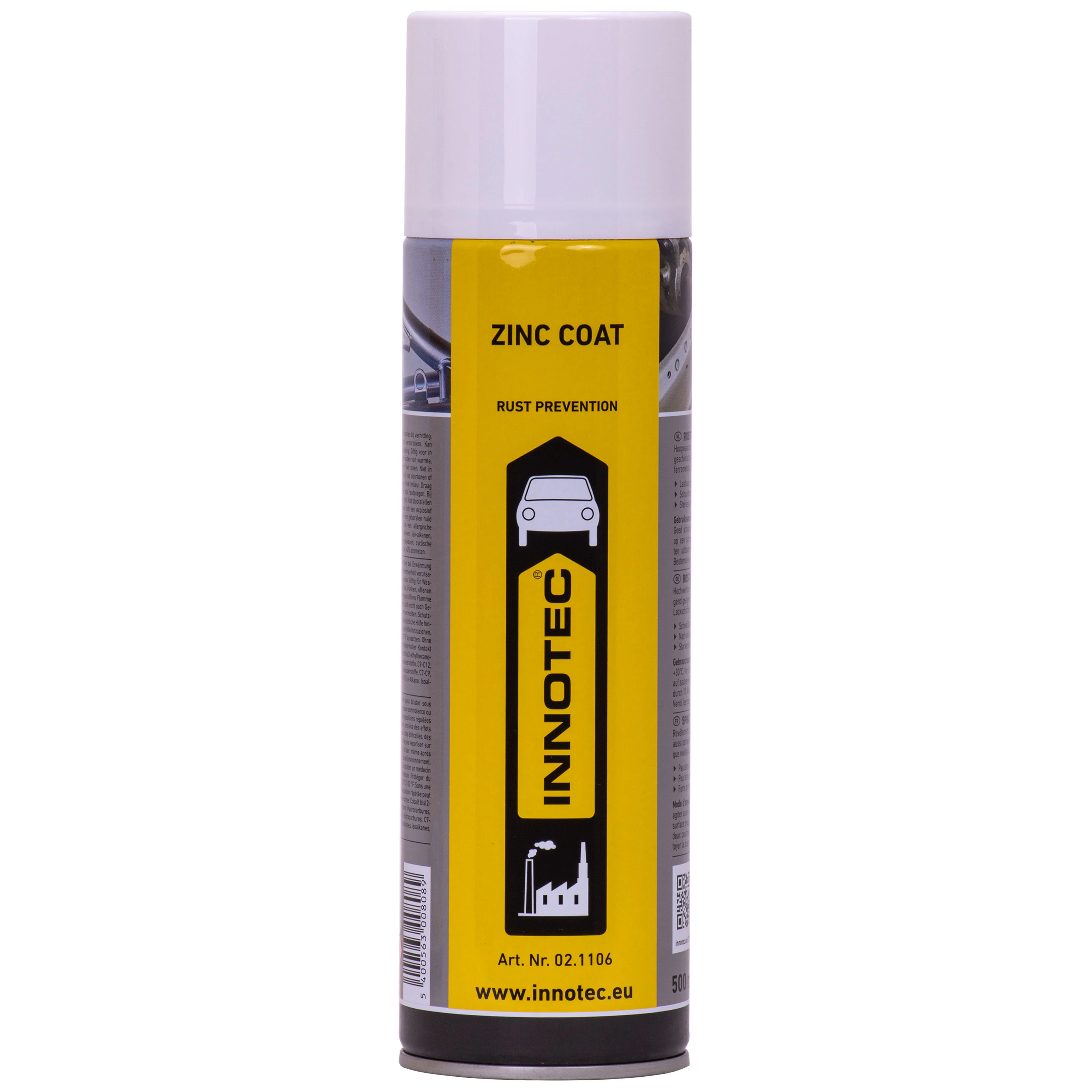 Sinc sprae, Cosaint since, INNOTEC Zinc Coat 500ml, Sprae galbhánaithe fuar