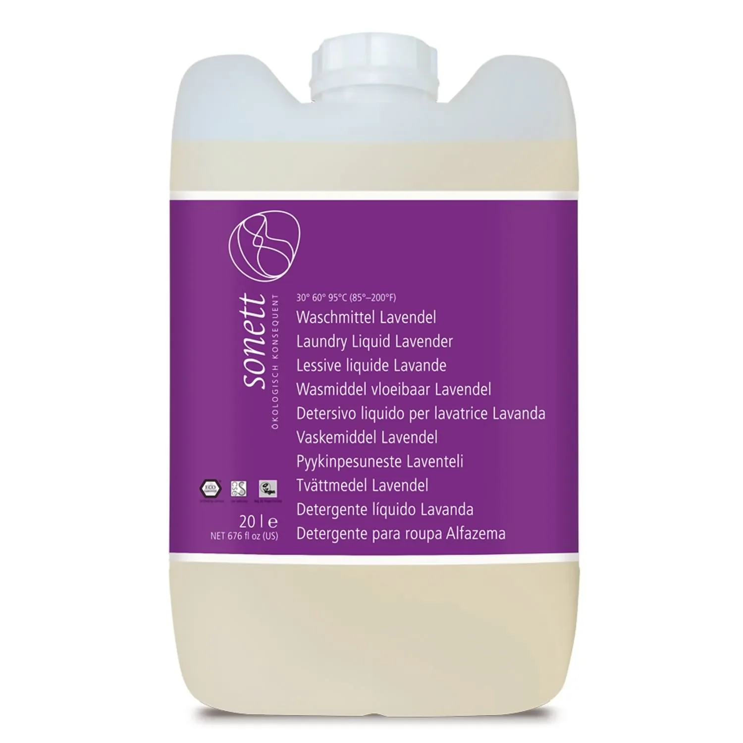 "Níochán leachtach lavender 20 lítear, Níochán éadaí lavender, Níochán nádúrtha lavender image"