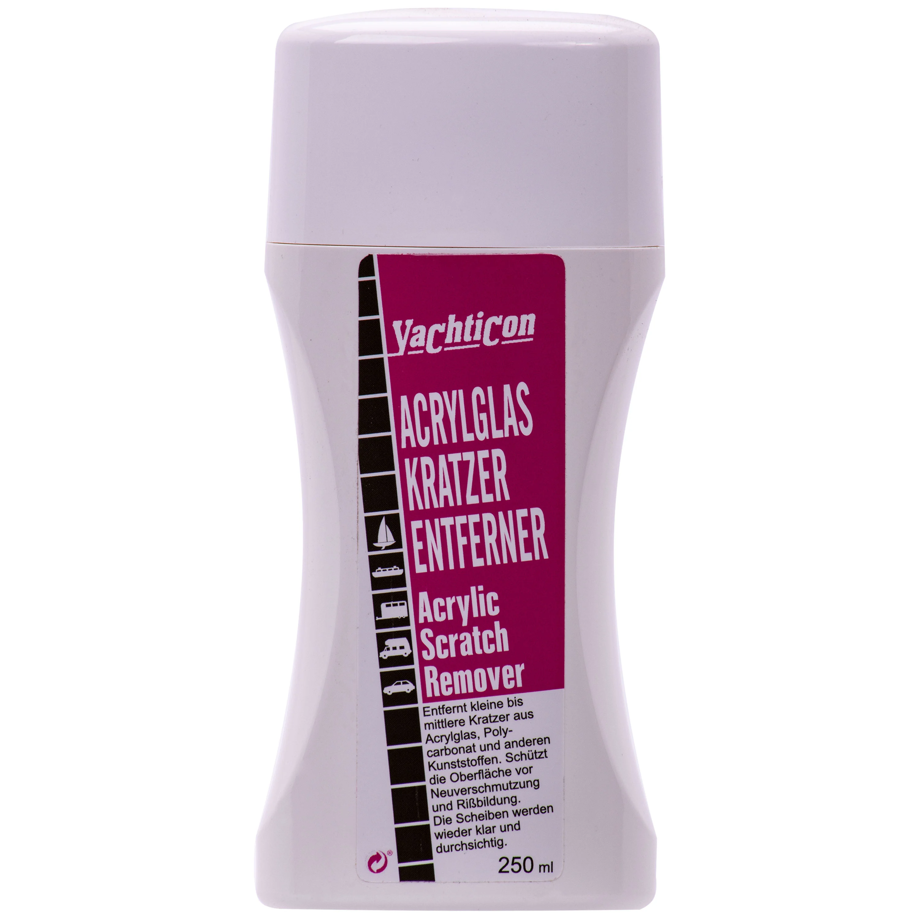 Bainteoir scratches aicrileach, Snas aicrileach, Glanadh aicrileach, 250 ml