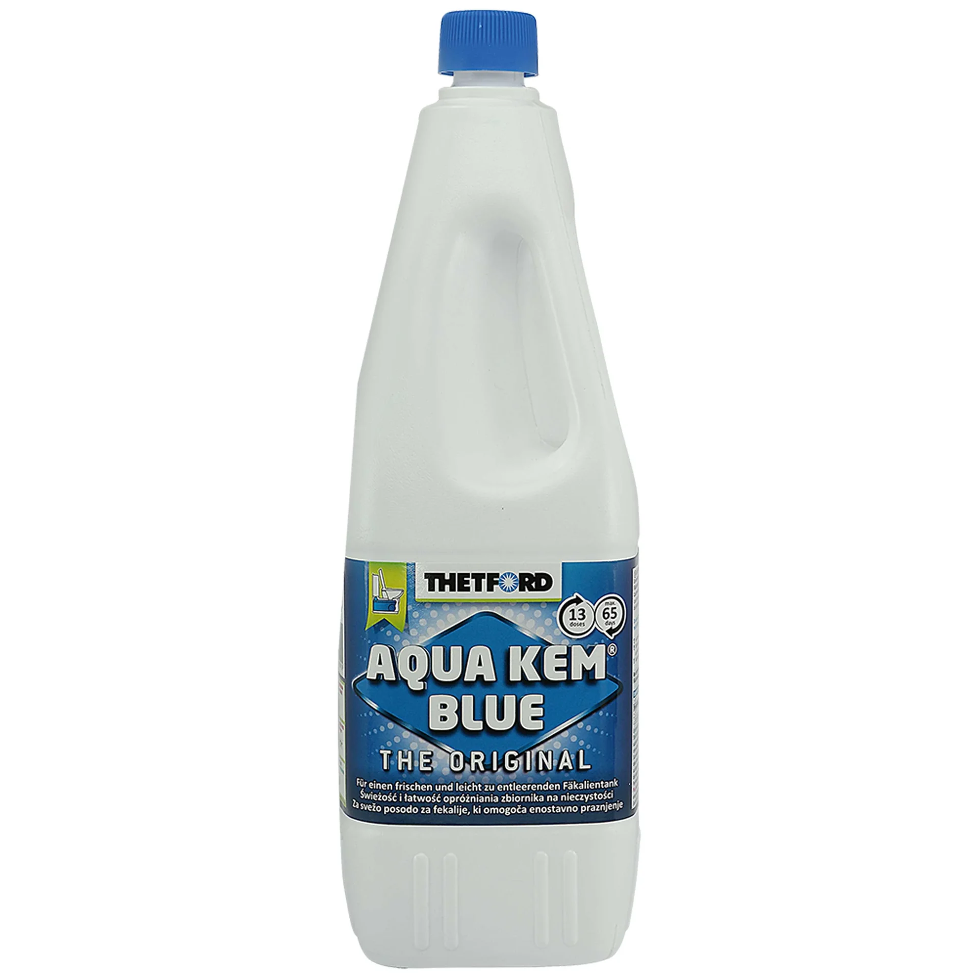 "Aqua Kem Blue, Leacht leithris, Leithris cheimiceacha, Glanadh leithris campála image"