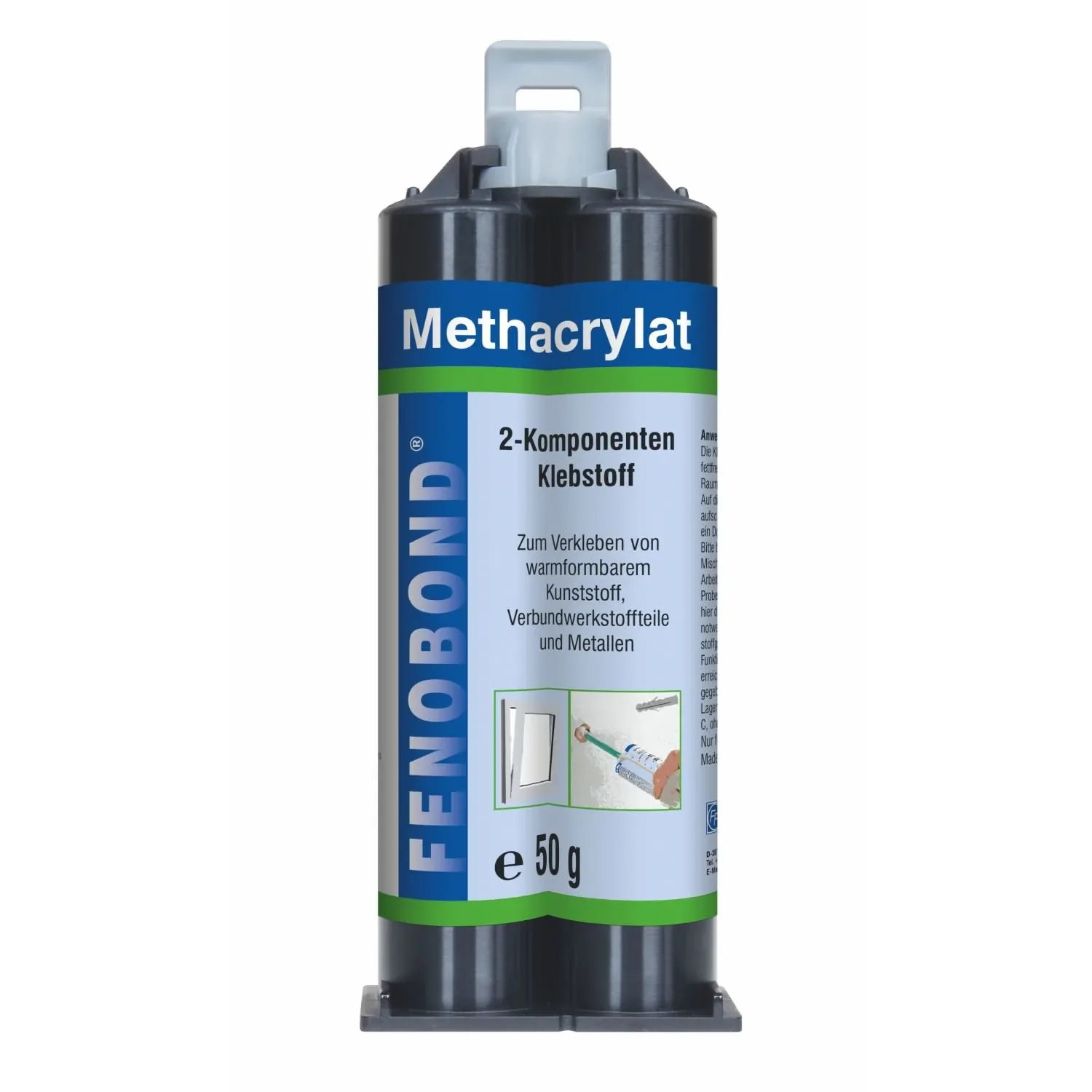"Gliú 2K, Gliú methacrylate, Gliú tionsclaíoch, Gliú láidir, Gliú 2 chomhpháirt, Gliú le haghaidh miotail, Gliú struchtúrach, Gliú 50ml, Gliú le haghaidh plaisteach, Dáileoir gliú image"
