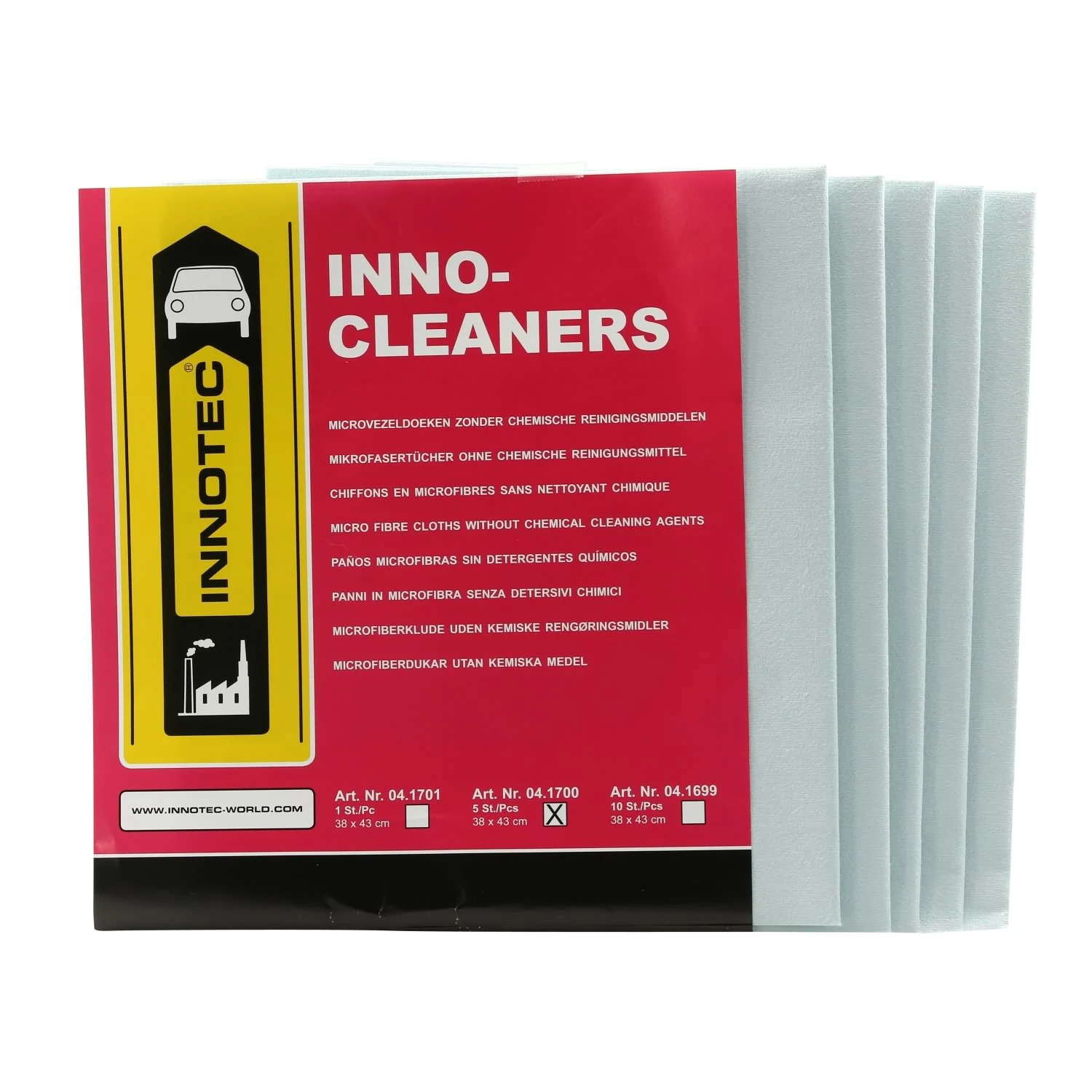 Éadaí snasta microfiber, Tuáillí microfiber, 5 Stück Éadaí glantacháin