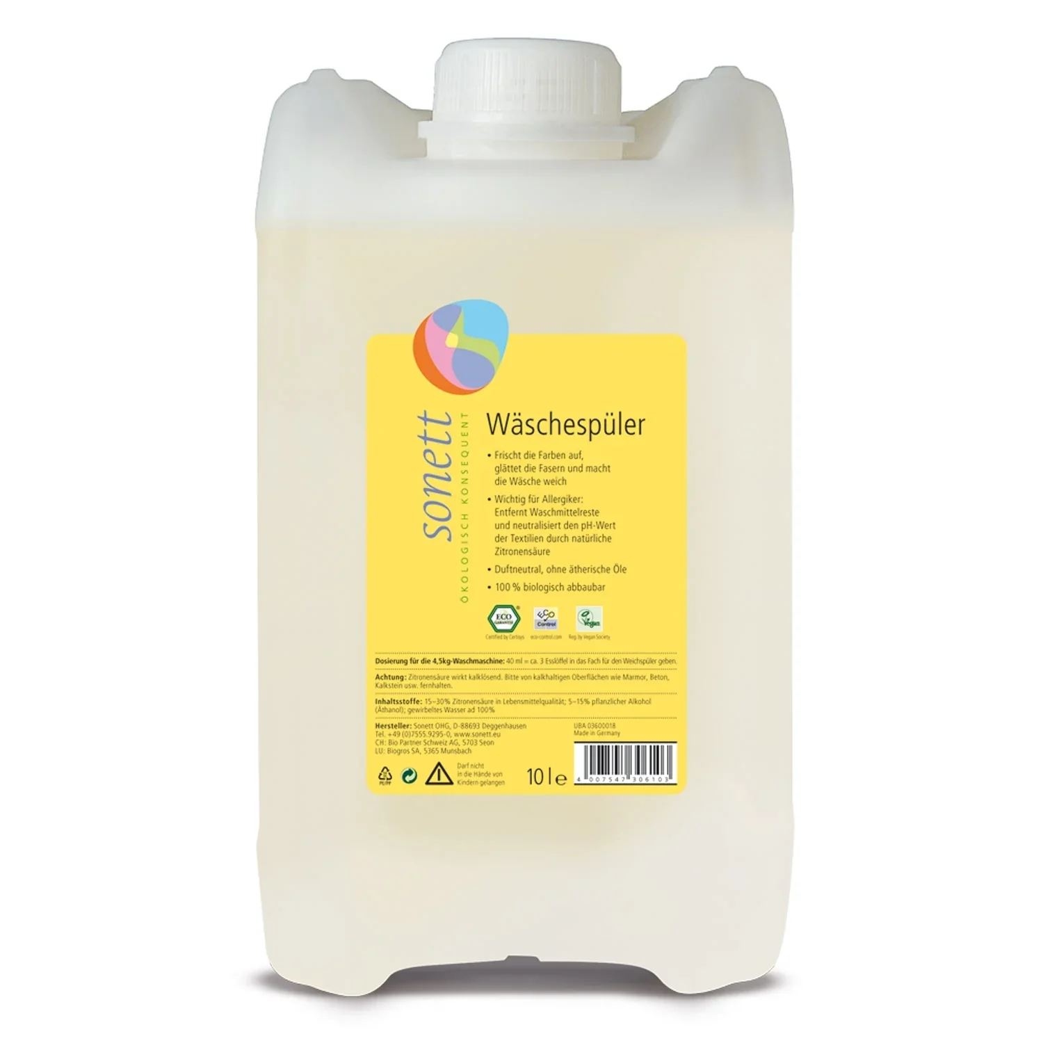 "Sruthlaigh Éadaí 10 Lítear, Sruthlaigh Fabraice, Maolán Éadaí image"