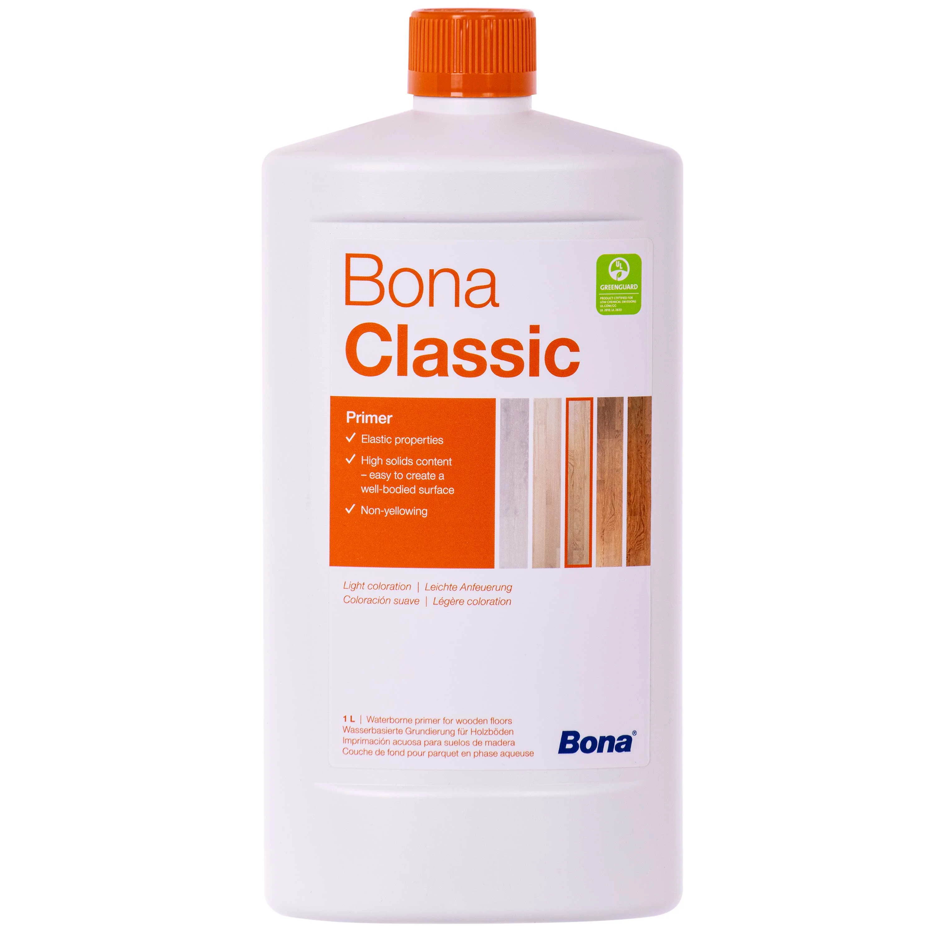 Bona Classic 1 Lítear, Grundierung, Primer adhmaid, Primer urláir, Ullmhúchán adhmaid