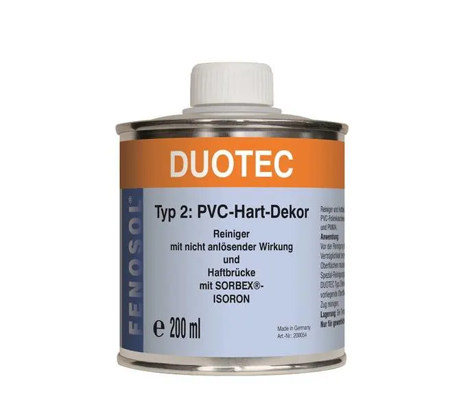 Glanadh PVC crua, 200ml, Glanadh PVC, Glanadhóir PVC, PVC-Hart-Dekor