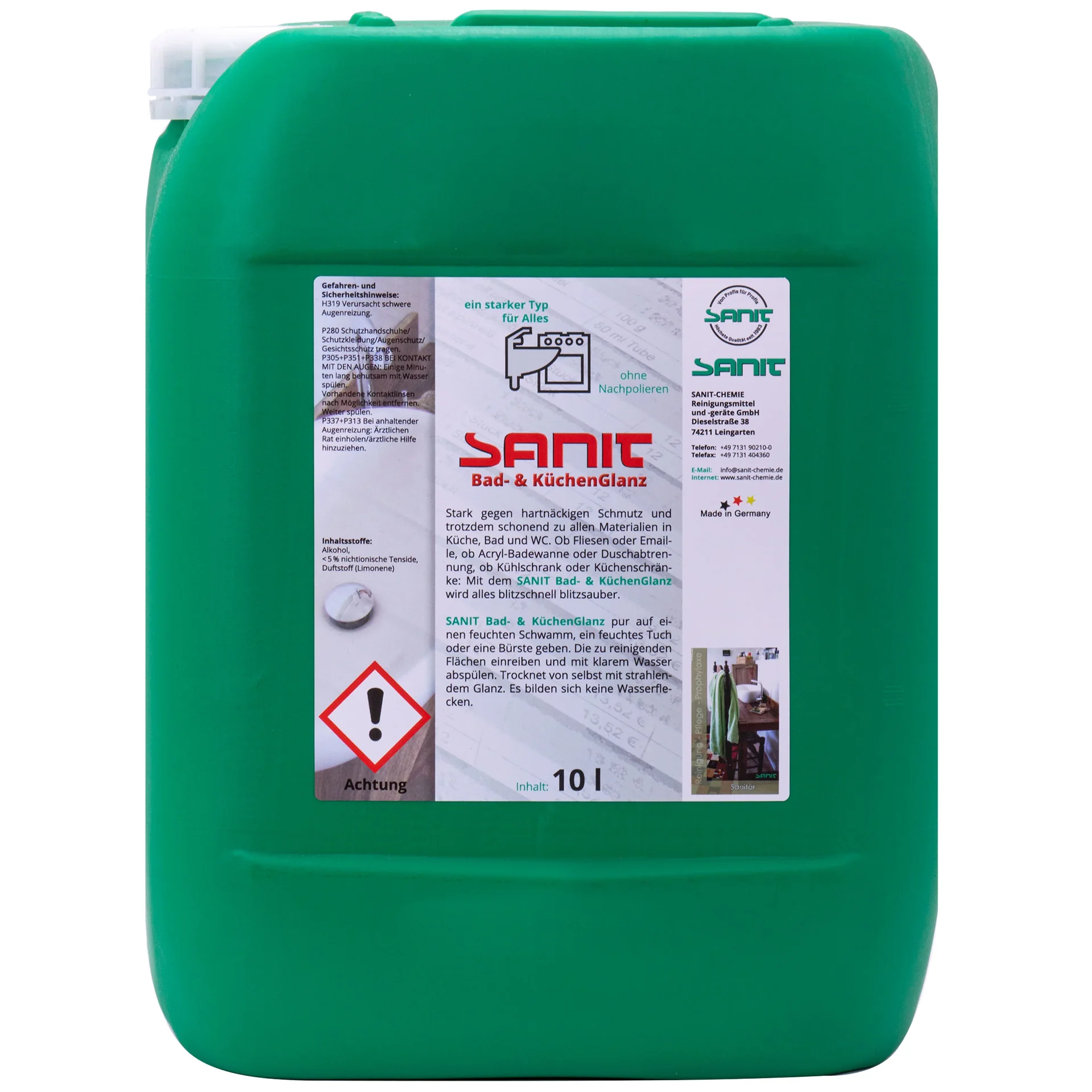 "Glanadh seomra folctha, Glanadh cistine, Glanadh tí, Glanadh ginearálta 10 Lítear image"