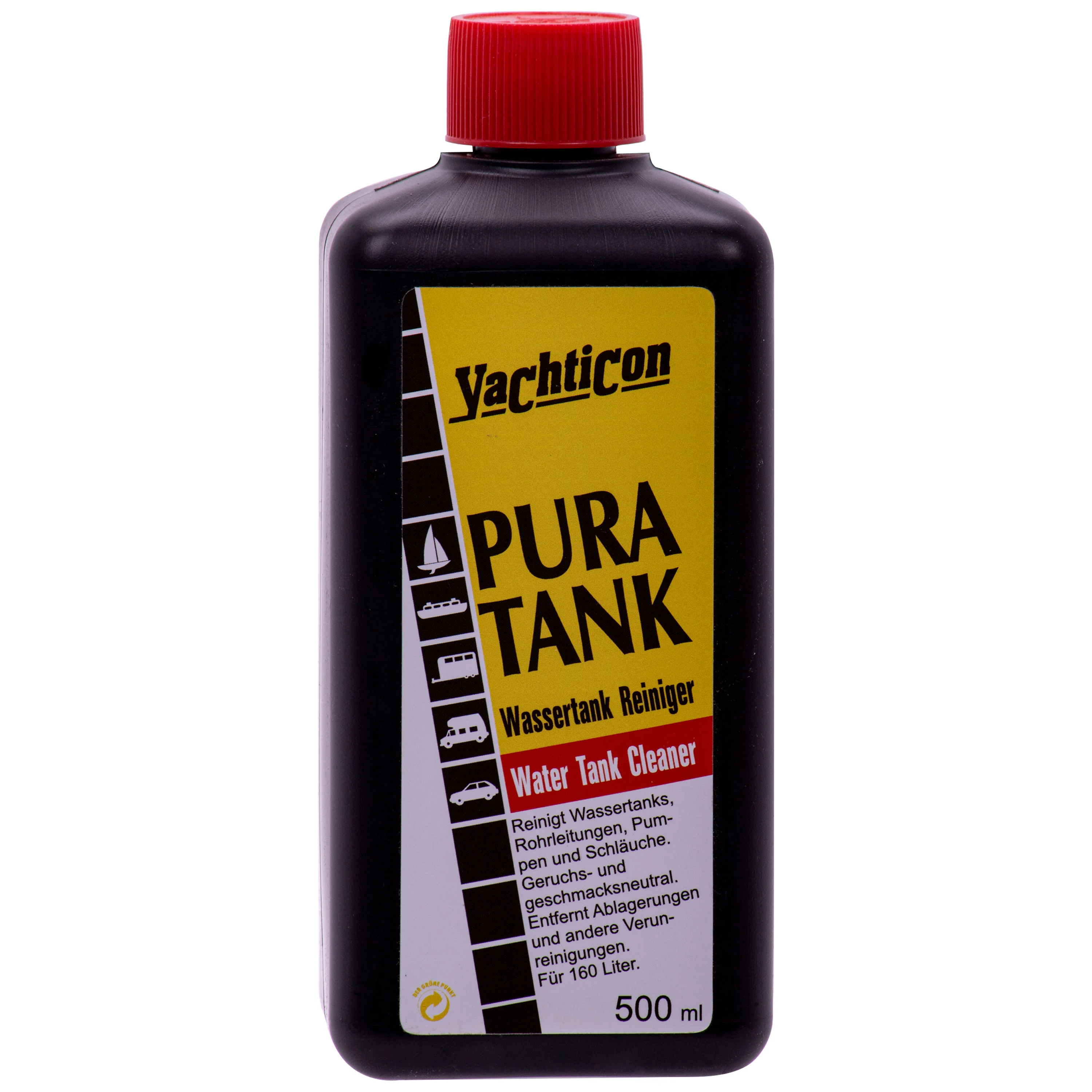 Glanadh umar uisce óil, Glanadh uisce óil, 500ml, Cóireáil uisce óil