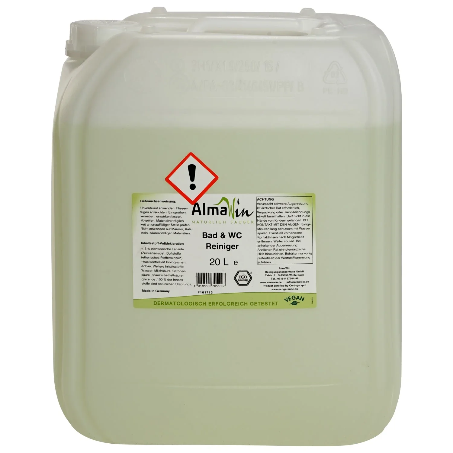 "Glanadh Seomra Folta, Glanadh Folta, Glanadh Baile, Glanadh Tí, Glanadh Orgánach, Glanadh Éicea, 20 Liter image"
