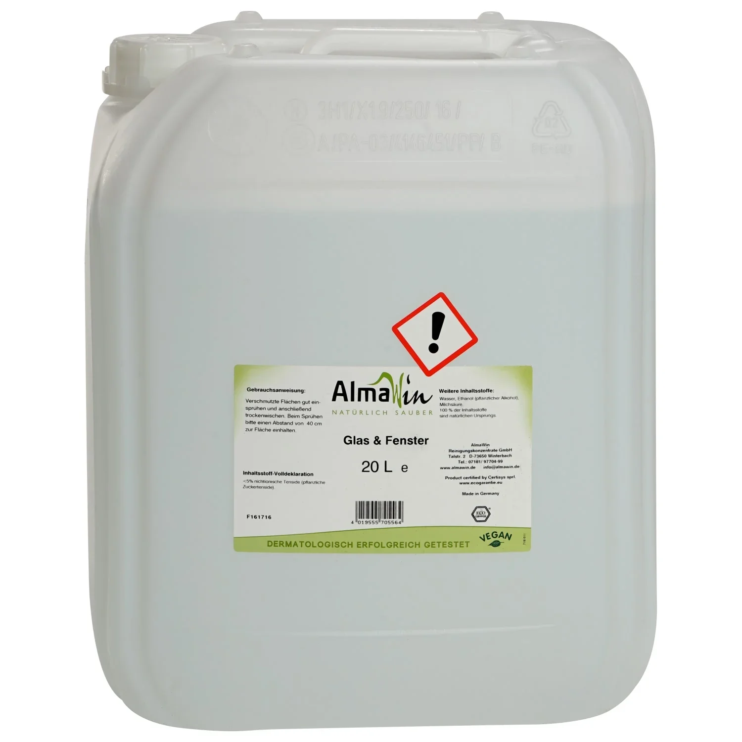 "Glanadh fuinneog 20 Liter, Glanadh gloine, Glanadh tí image"