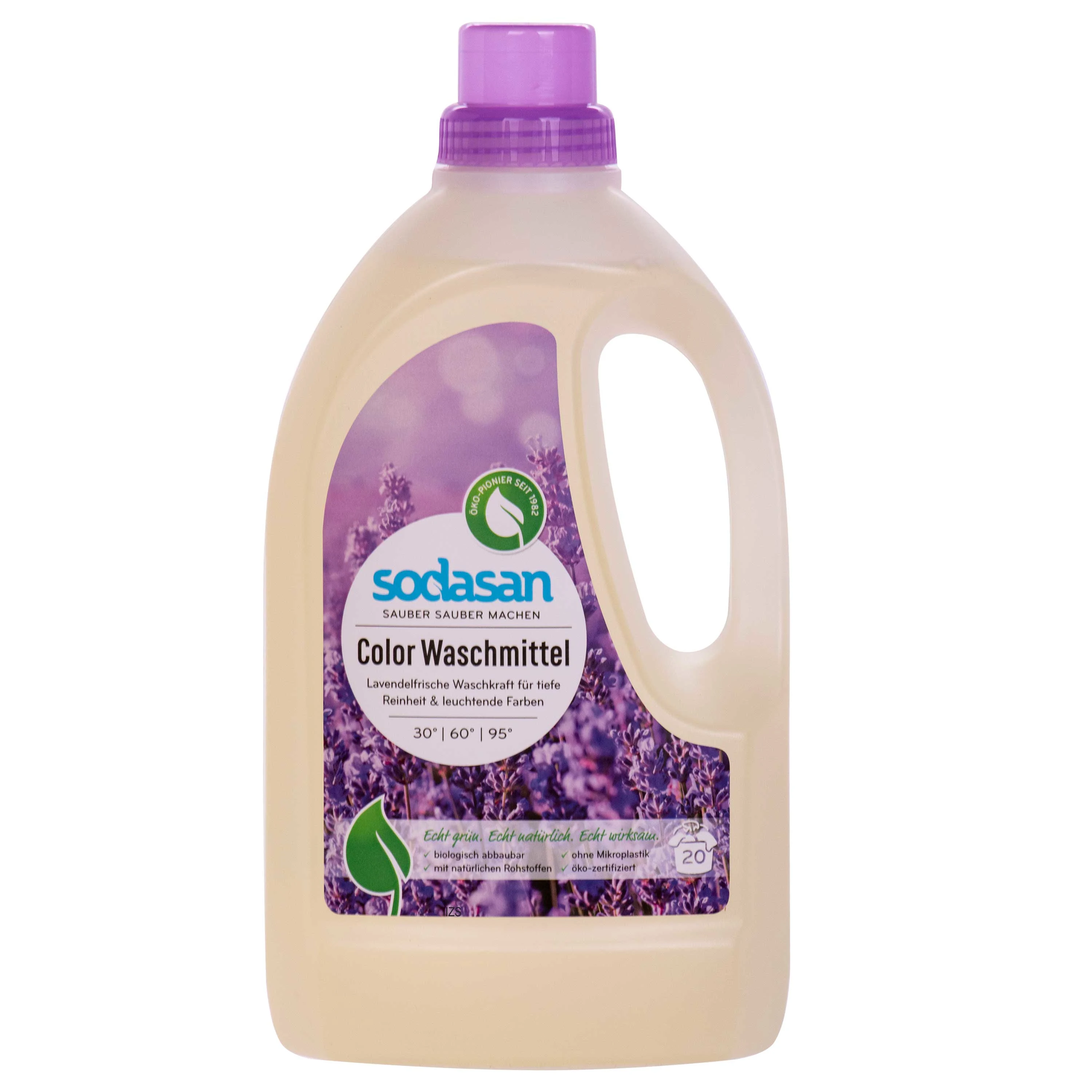 Glantach dathanna, níochán dathanna leachtach, glantach níocháin lavanda, 1.5L