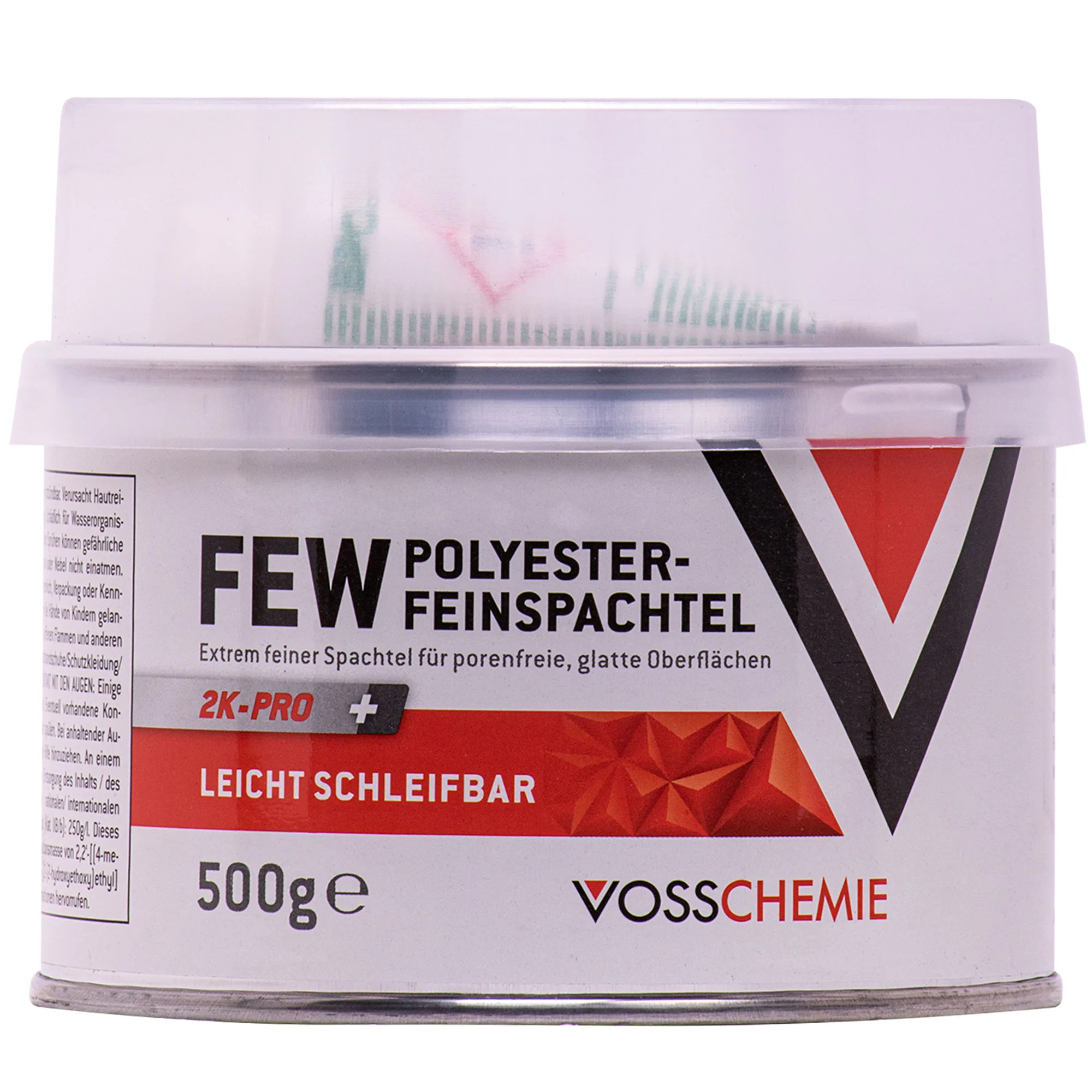 Líontóir polaiméire 2K, spackle mín, spackle poliester 500g