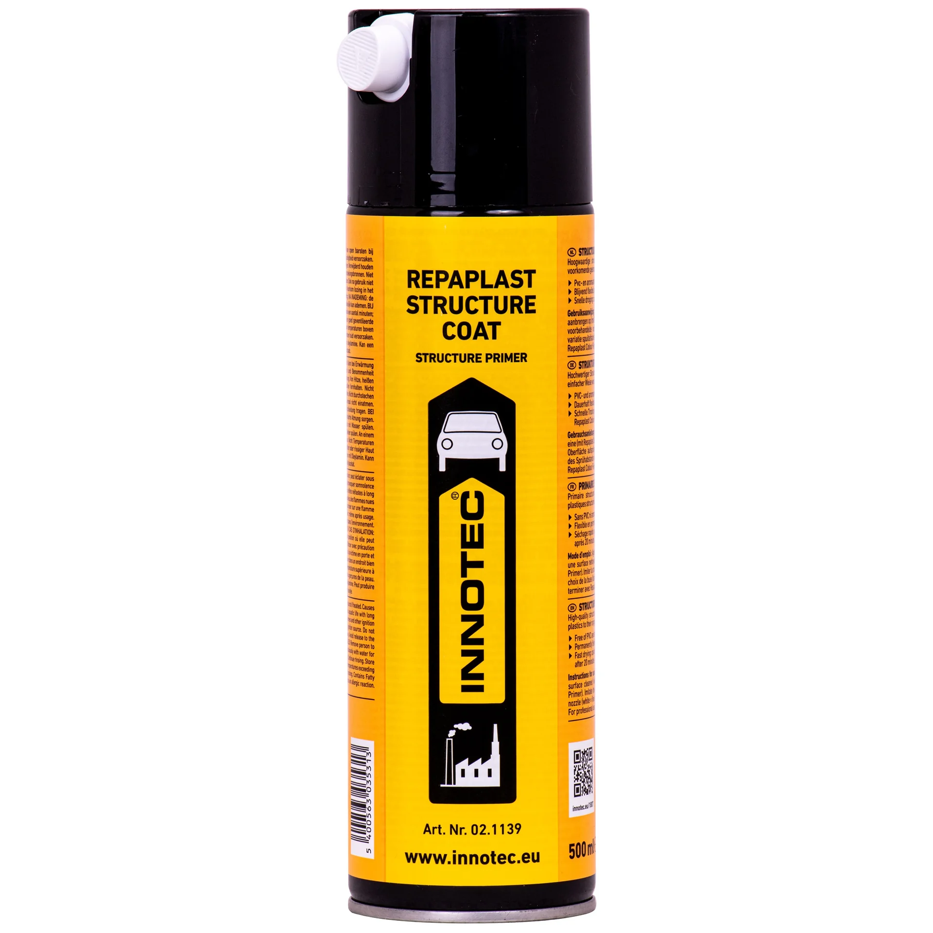"Sprae uigeachta plaisteach, Péint struchtúr plaisteach, Struchtúr sprae, 500ml image"