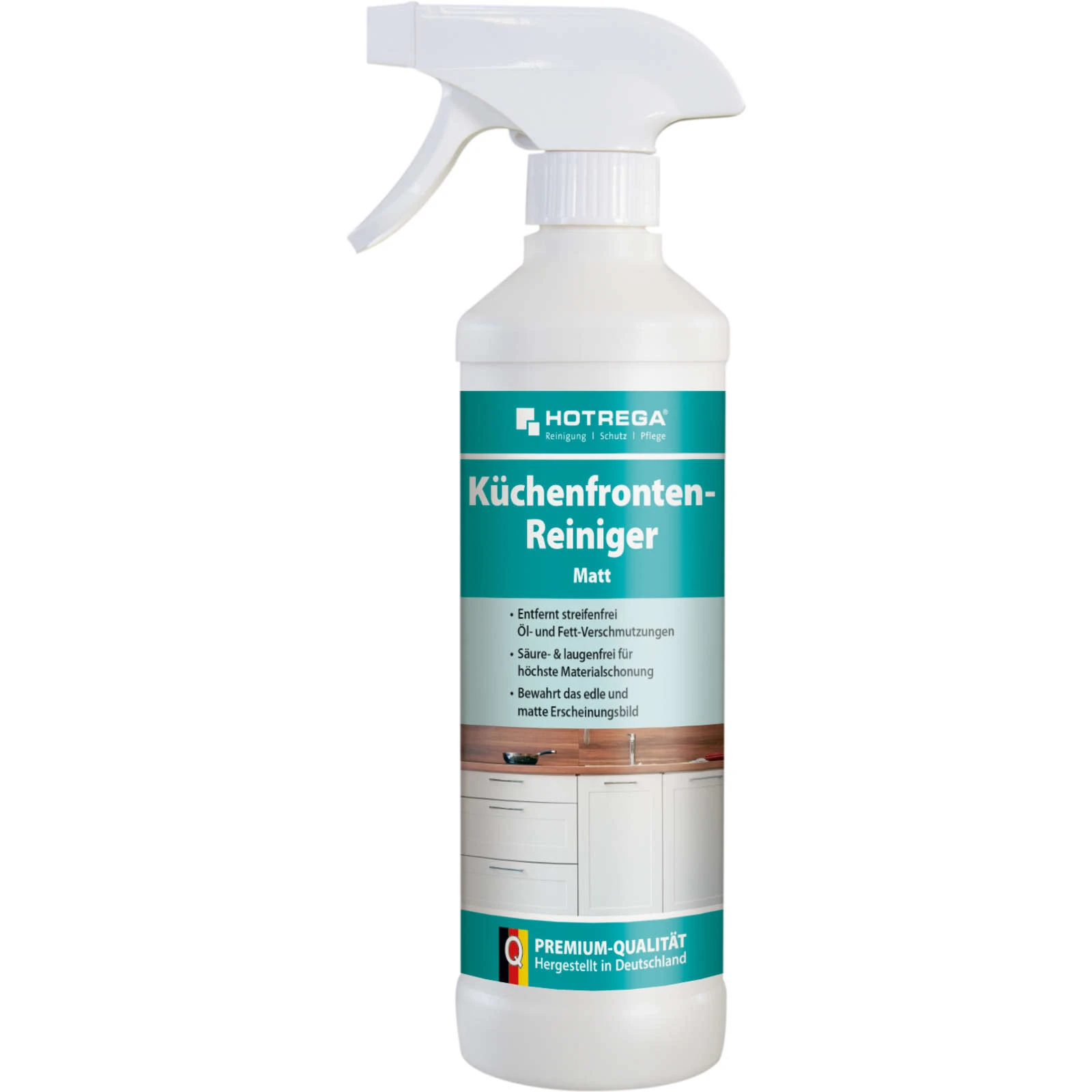 Glanadh tosaigh na cistine 500ml, Glanadh aghaidheanna cistine, Glanadh cistine Neamhlonrach