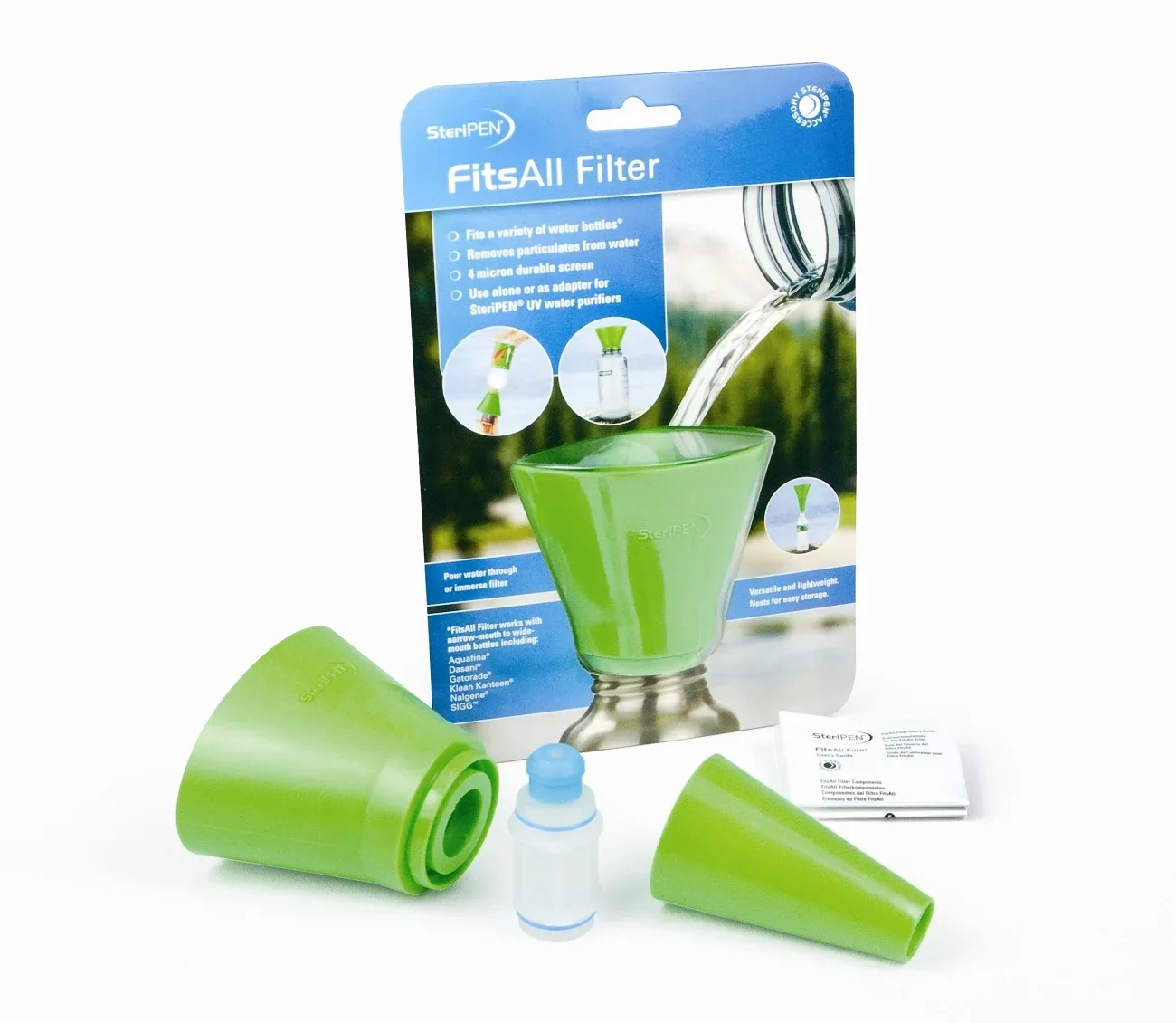 "Steiripen, Uisce a íonú, Scagaire uisce iniompartha, FitsAll™ mit 40 micron Vorfilter image"