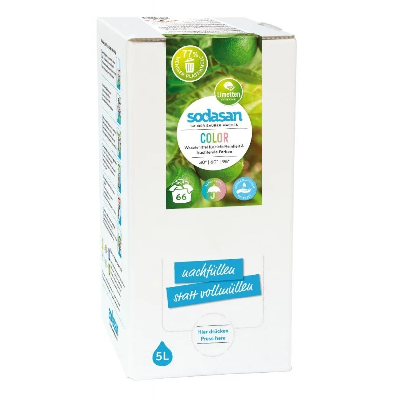 Glanadh Datha 5 Lítear, Níochán Éadaí Datha LIME, Glanadh Éadaí