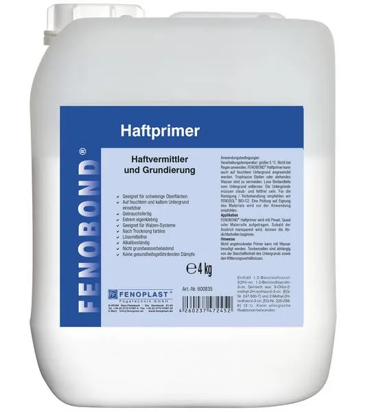 Primer greamaitheach 4 kg, Primer plaisteach, Primer le haghaidh PE, PE-Kanister