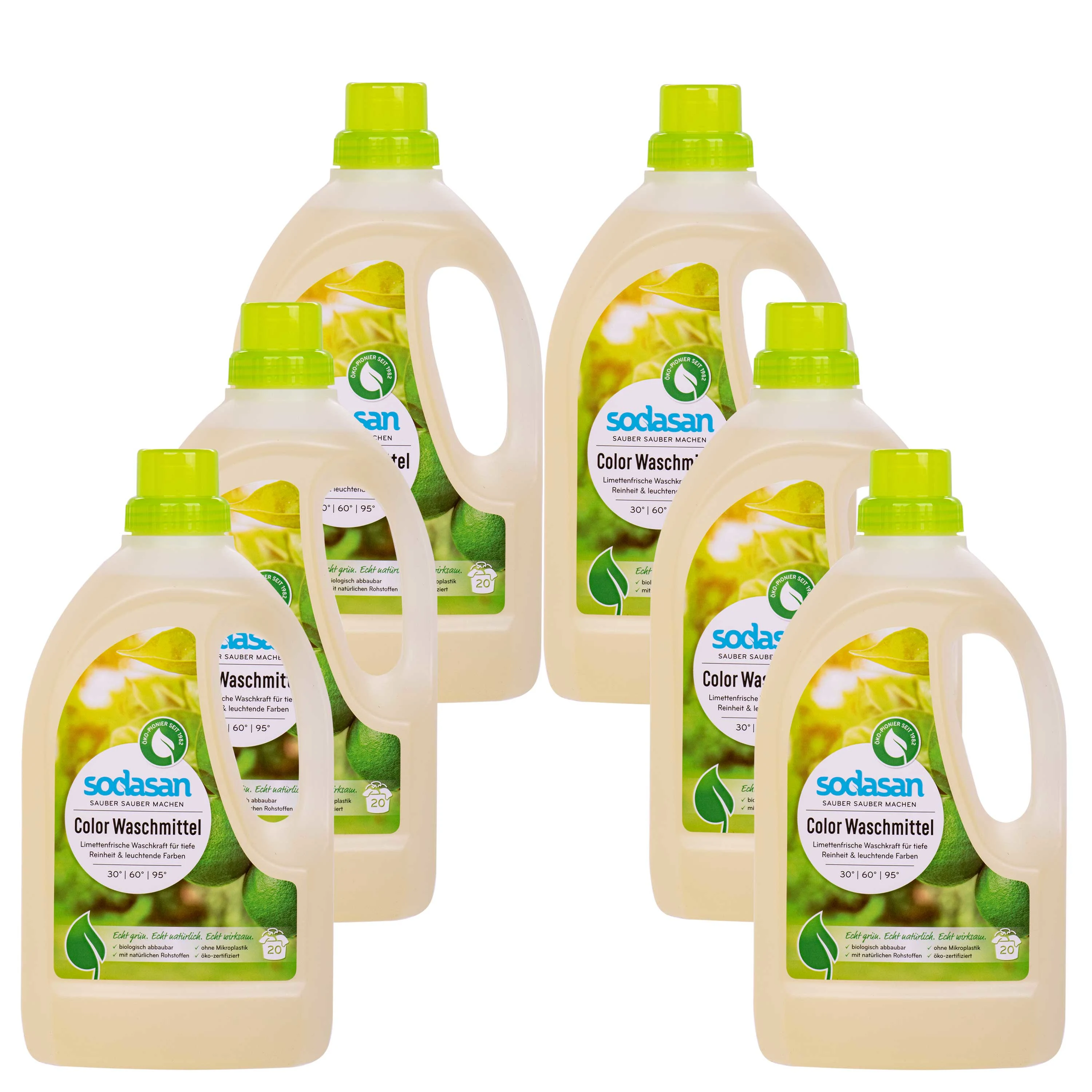 Glantach uilíoch, gallúnach níocháin, boladh líomóide, 6 x 1,5 Liter