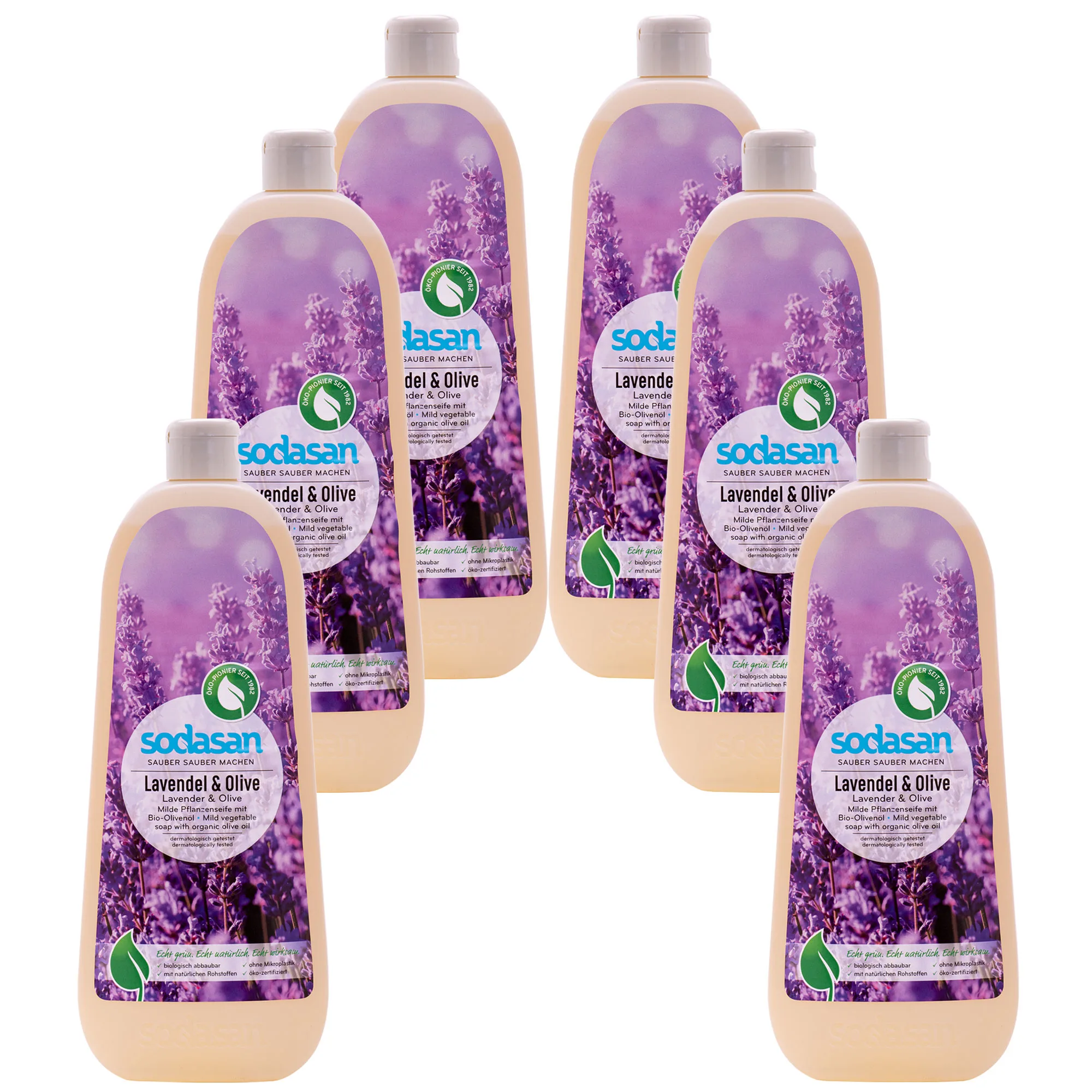 Gallúnach leachtach lavanda agus olóige, Gallúnach plandaí, 6 x 1 lítear, Gallúnach leachtach nádúrtha