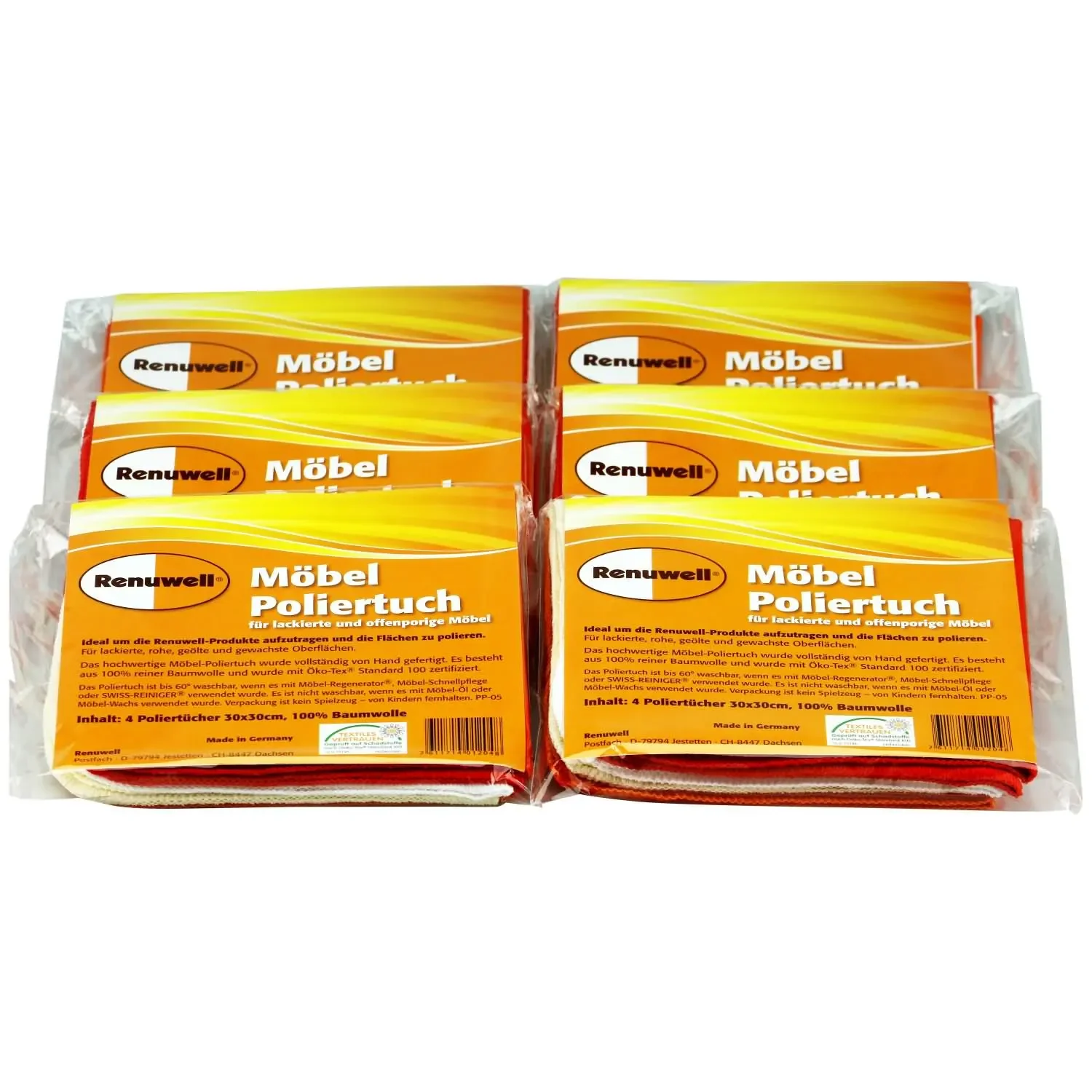 "Éadach snasta troscáin, 6 phíosa 30 x 30 cm, Éadaí snasta, Glanadh troscáin image"