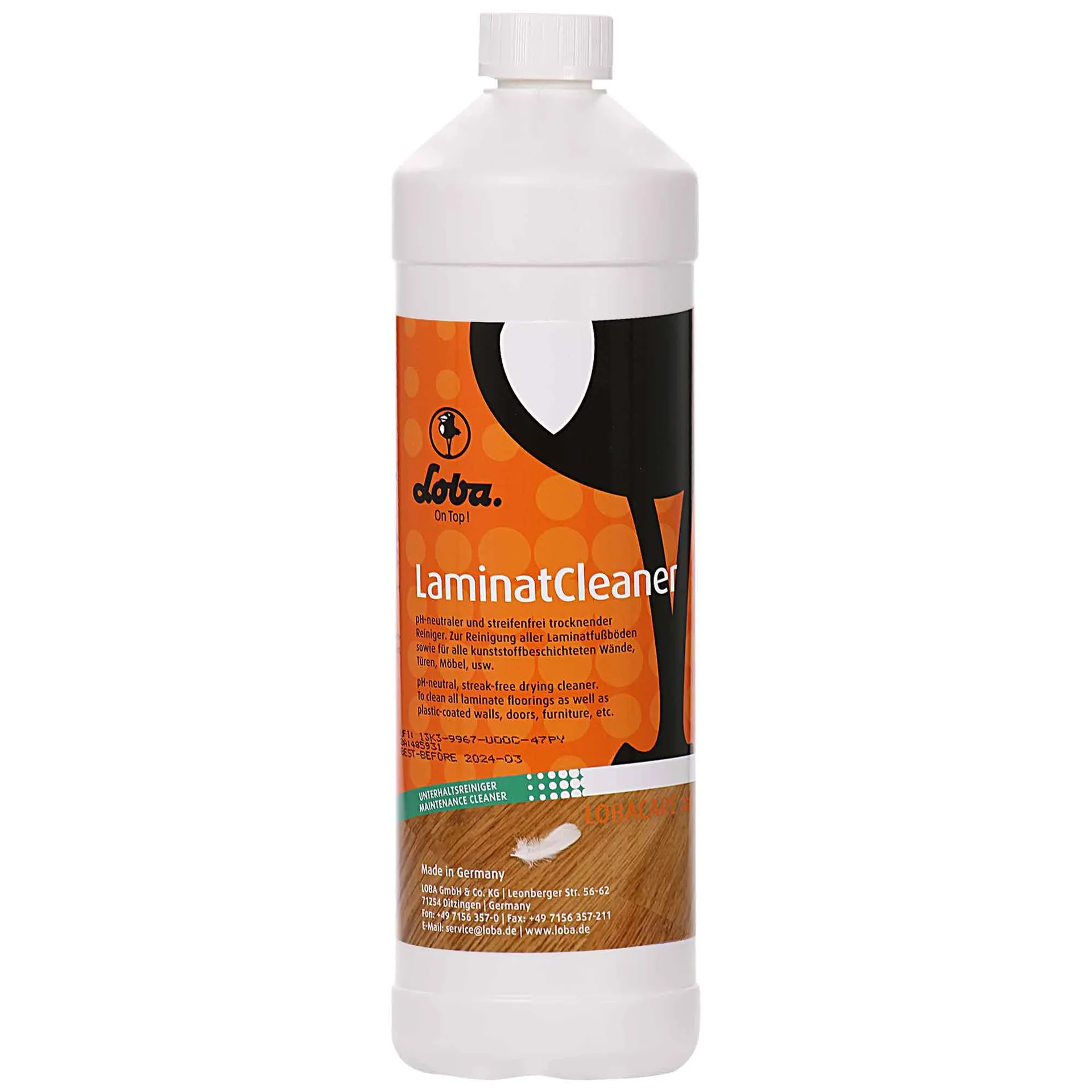 "Glanadh laminate 1 lítear, Glanadh urláir laminate, Glantóir Laminate tiubhaithe, Cúram urláir laminate image"