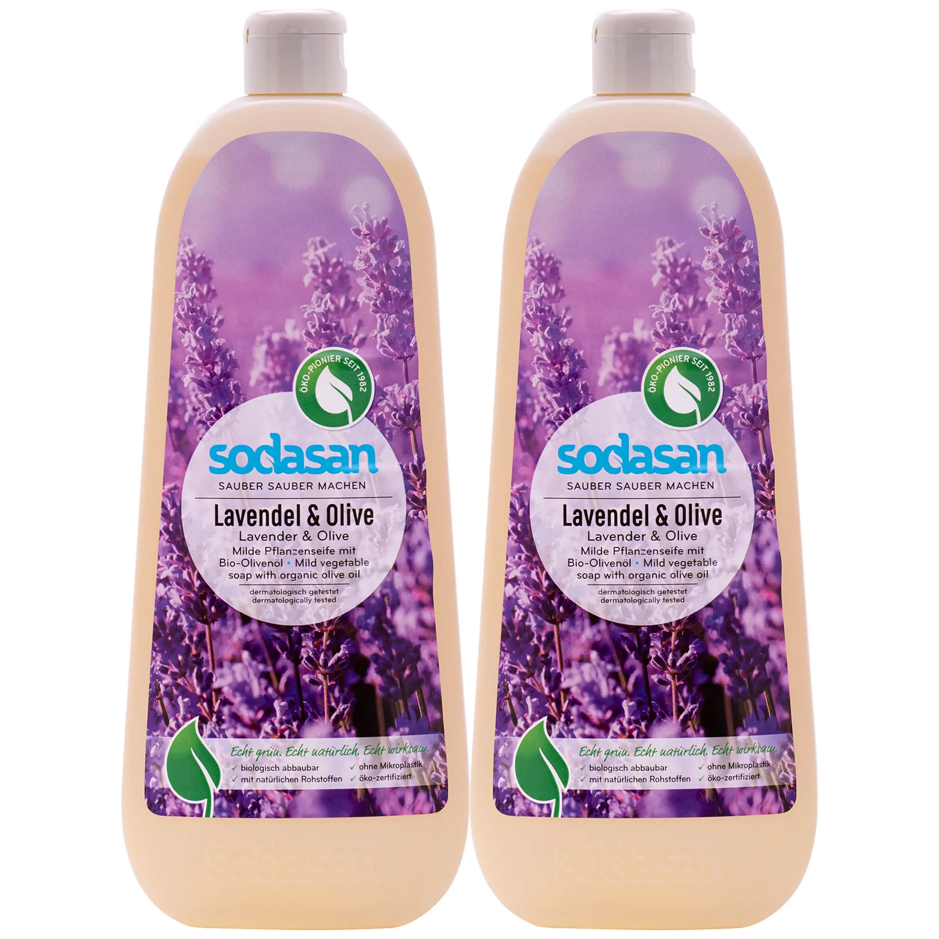 "Gallúnach leachtach nádúrtha, Gallúnach láimhe, Lavender-Olive, 2 x 1 Liter image"
