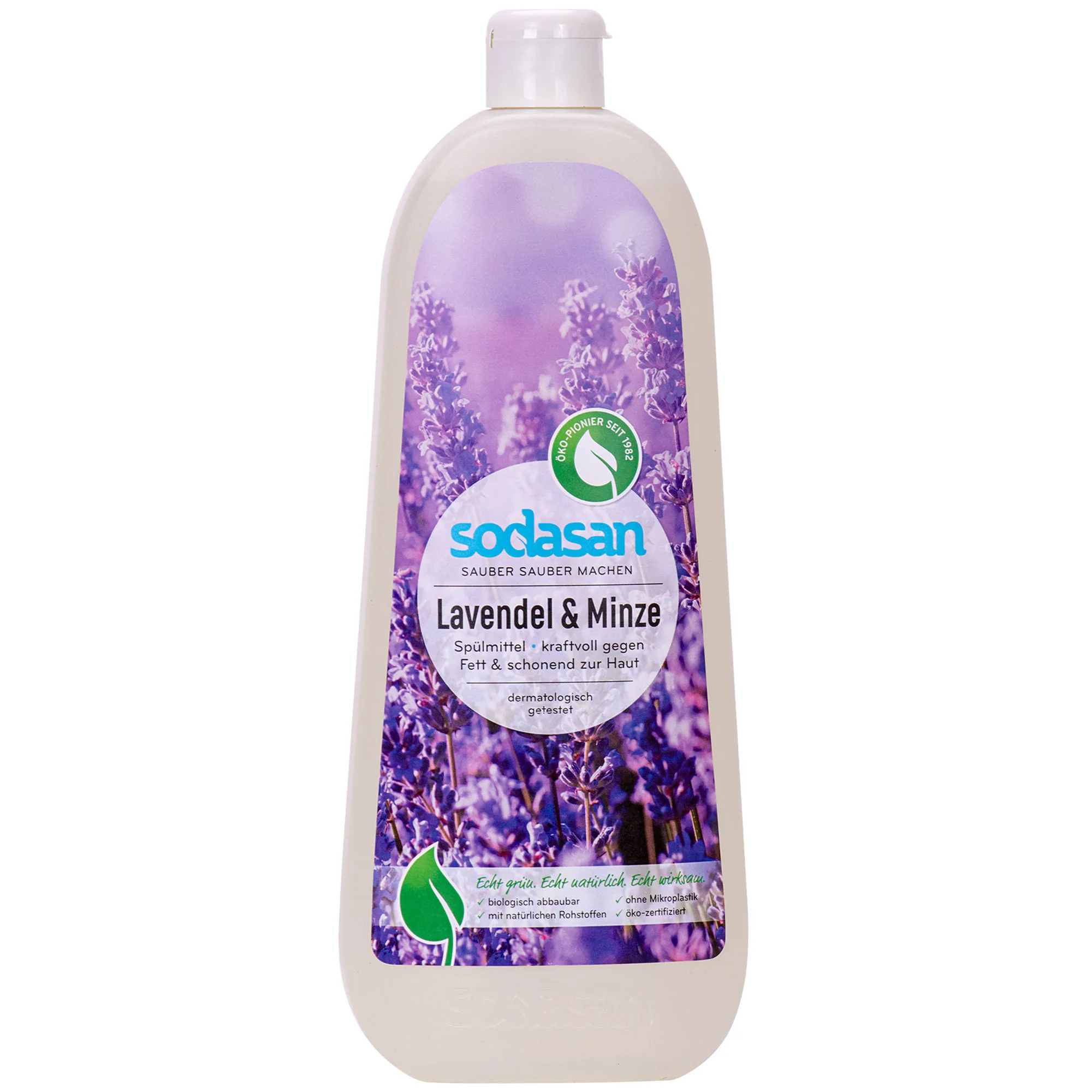 Gallúnach mias le lavender agus mint 1 Lítear, Níochán mias le boladh lavender, Níochán mias éiceolaíoch