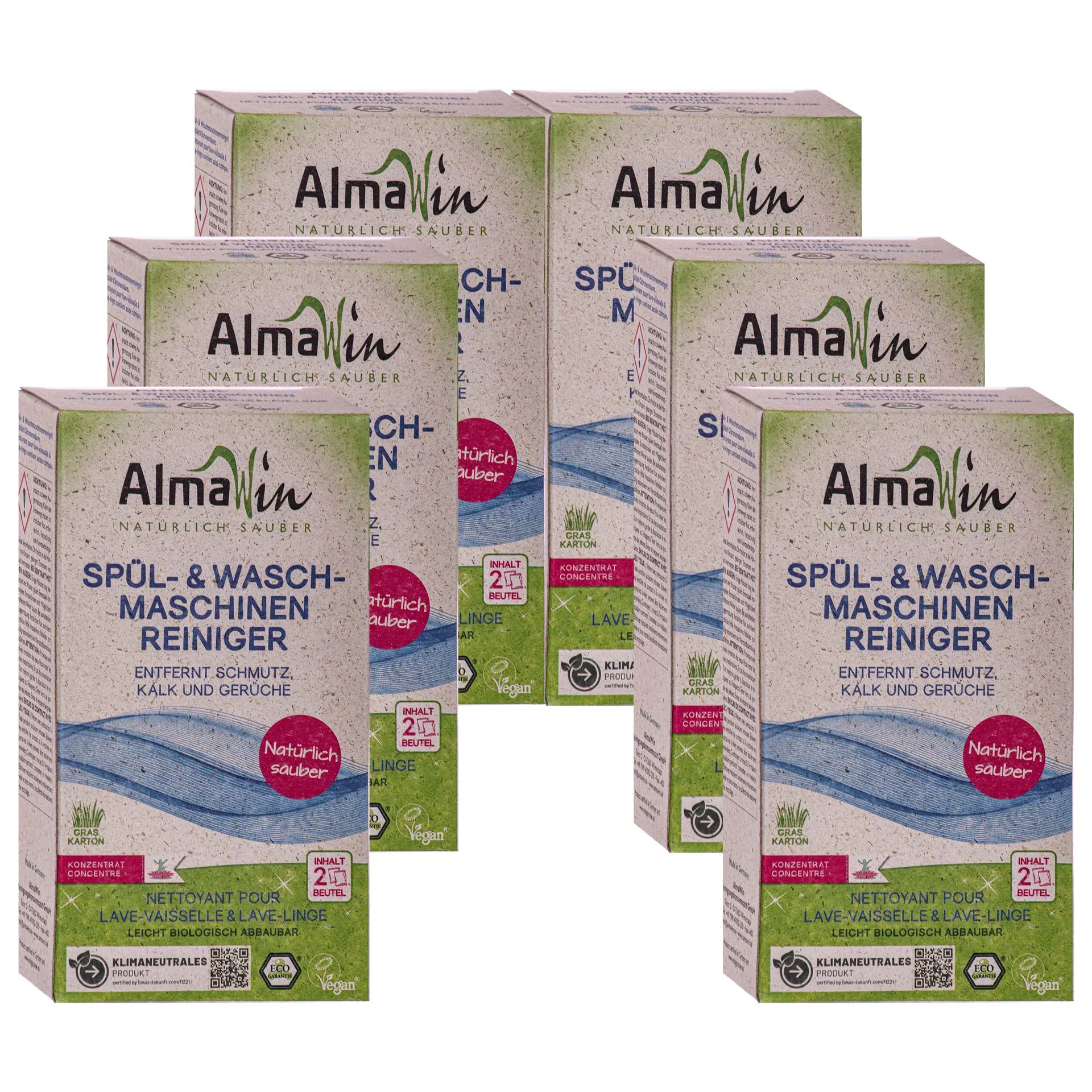 "Glanadh miasniteoir, Glanadh meaisín níocháin, Glanadh miasniteoir nádúrtha, 6 x 200 g image"