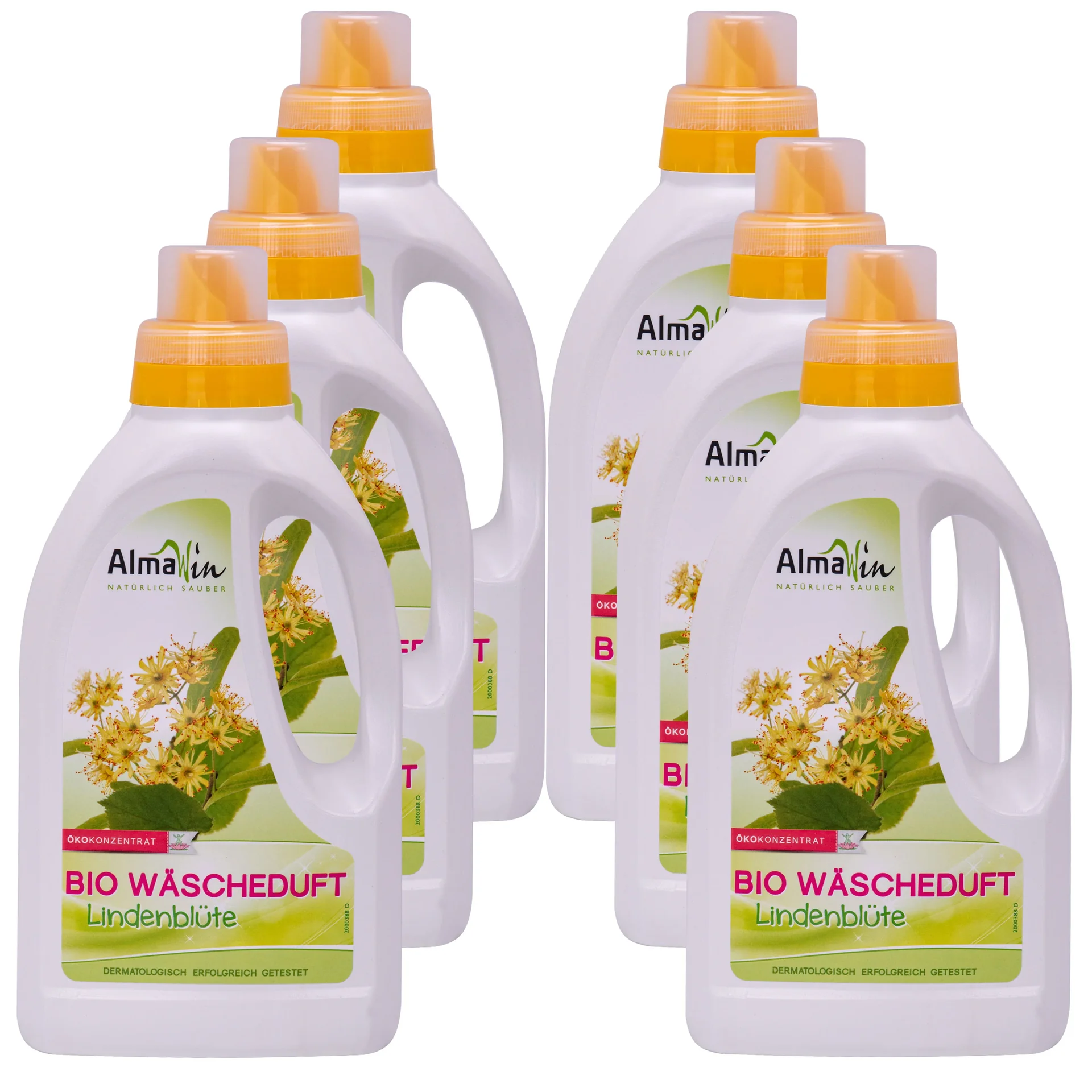"Cumhrán níocháin bláthanna linden, 6 x 750ml, Cumhrán níocháin nádúrtha, Cumhrán níocháin éicea image"