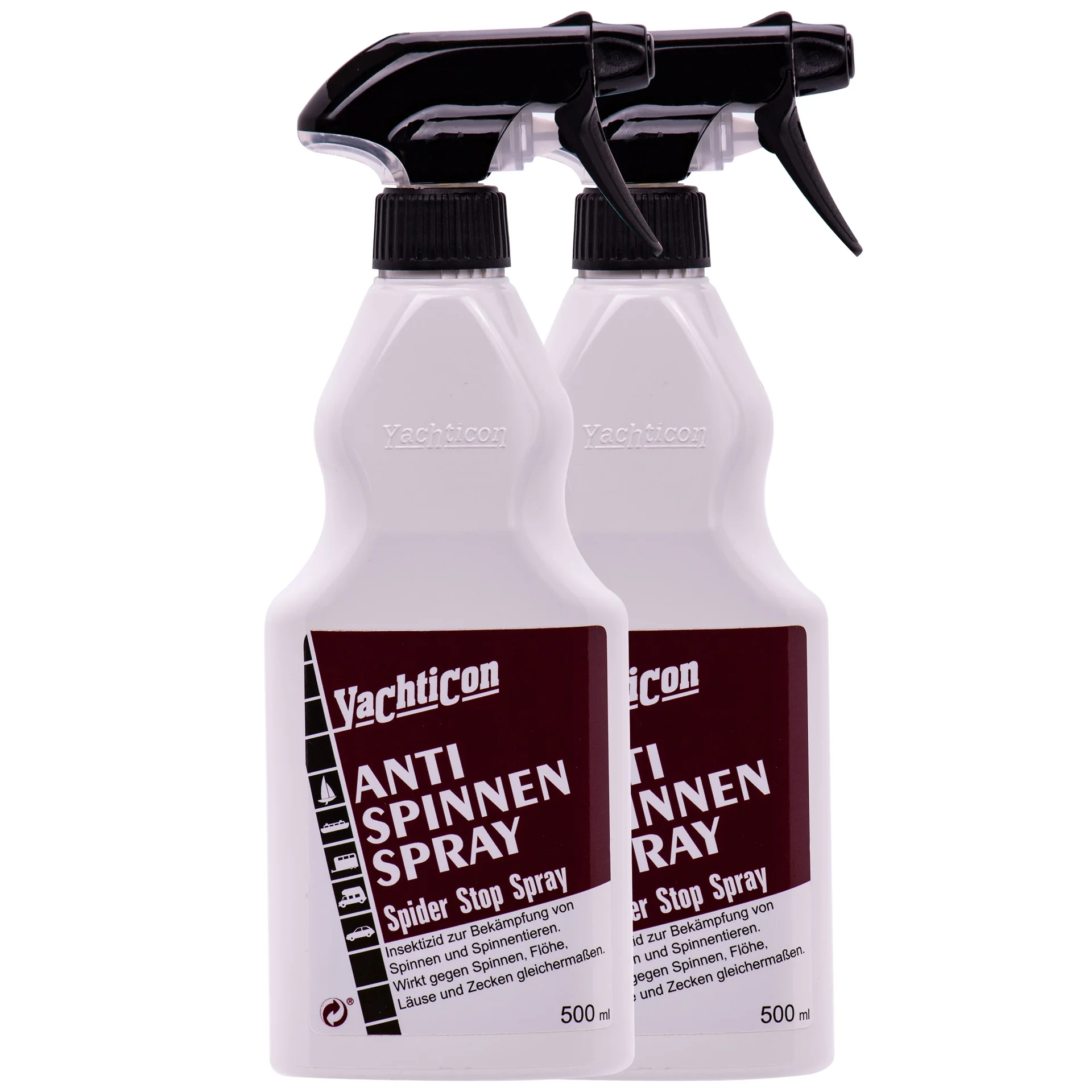 "Sprae frith-chúarach, Cosaint ar chúacha, Cosc ar chúacha, 2 x 500 ml = 1 Lítear, Sprae báid image"
