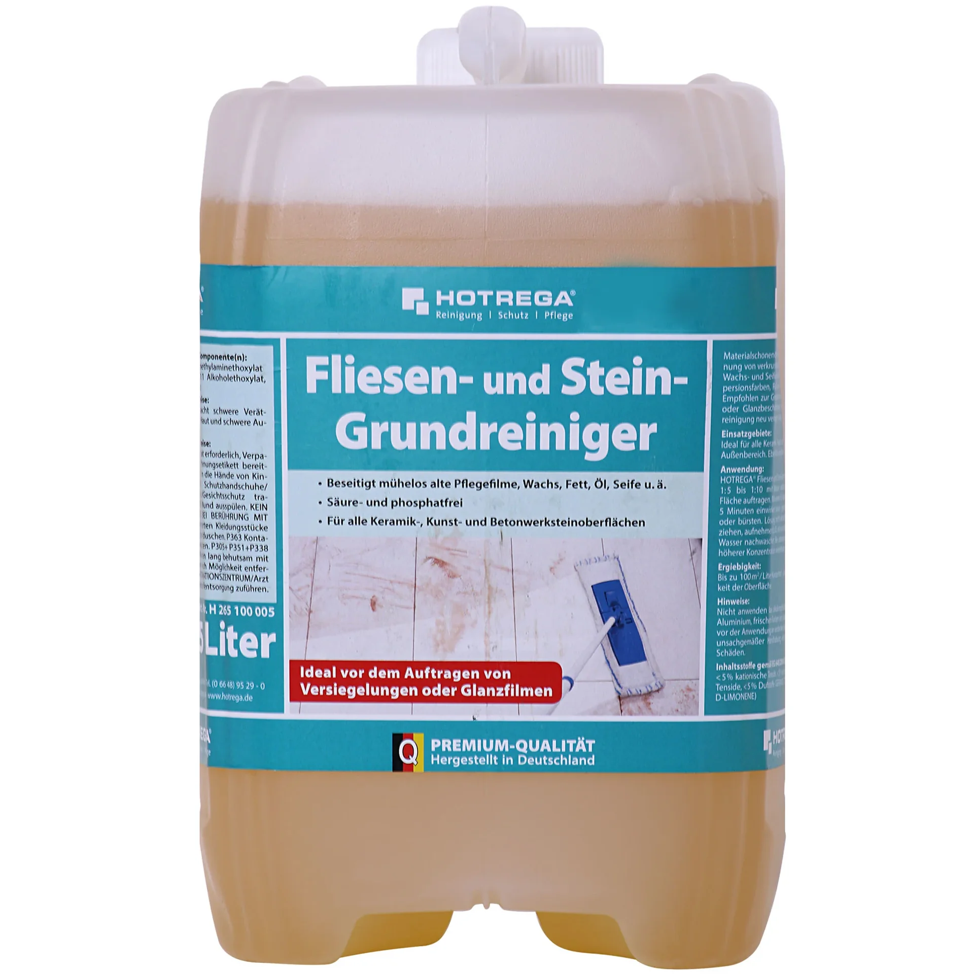 "Glanadh tíleanna agus cloiche, 2 x 5 Liter Konzentrat, Glanadh domhain tíleanna image"