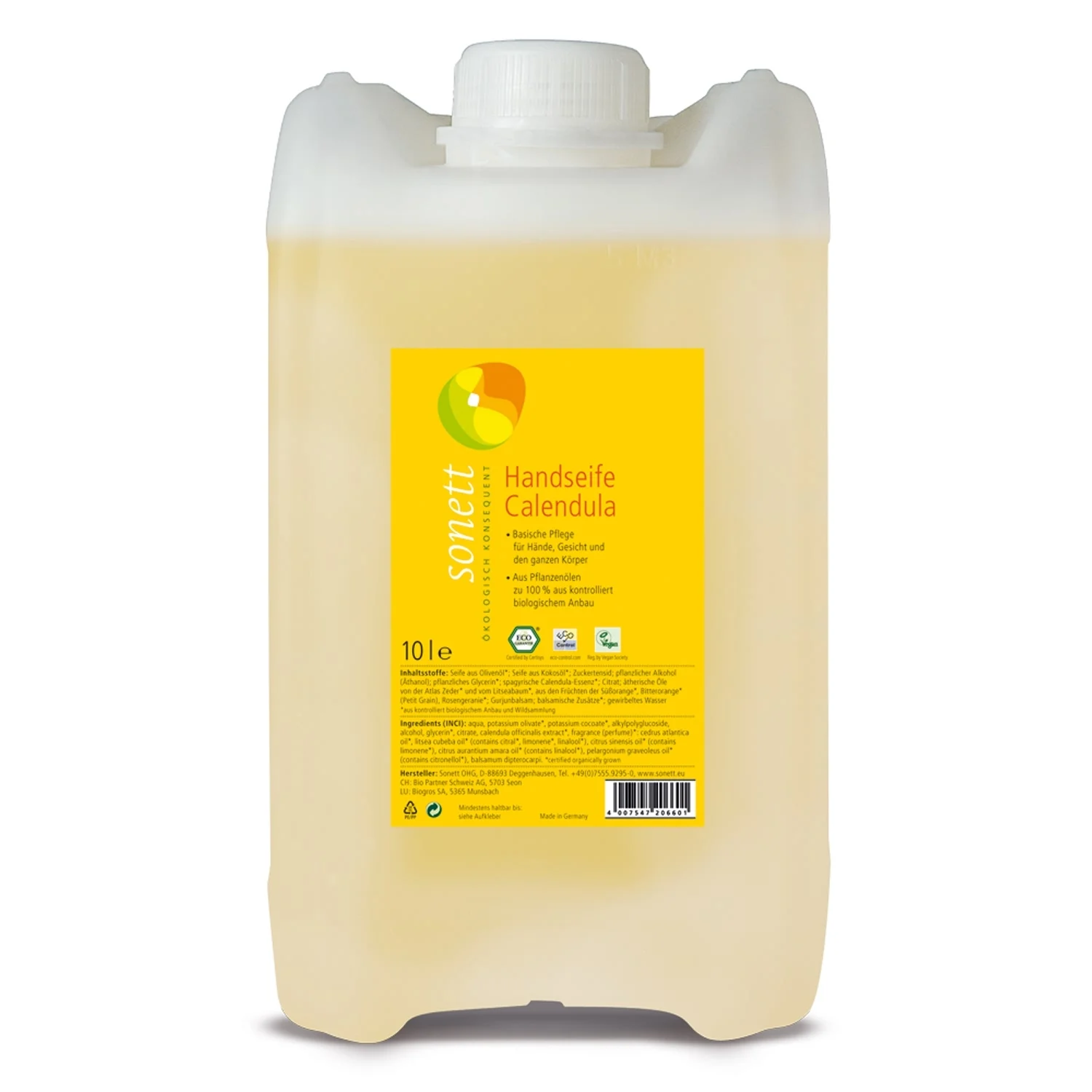 Gallúnach láimhe calendula 2 x 10 Lítear, Gallúnach orgánach láimhe