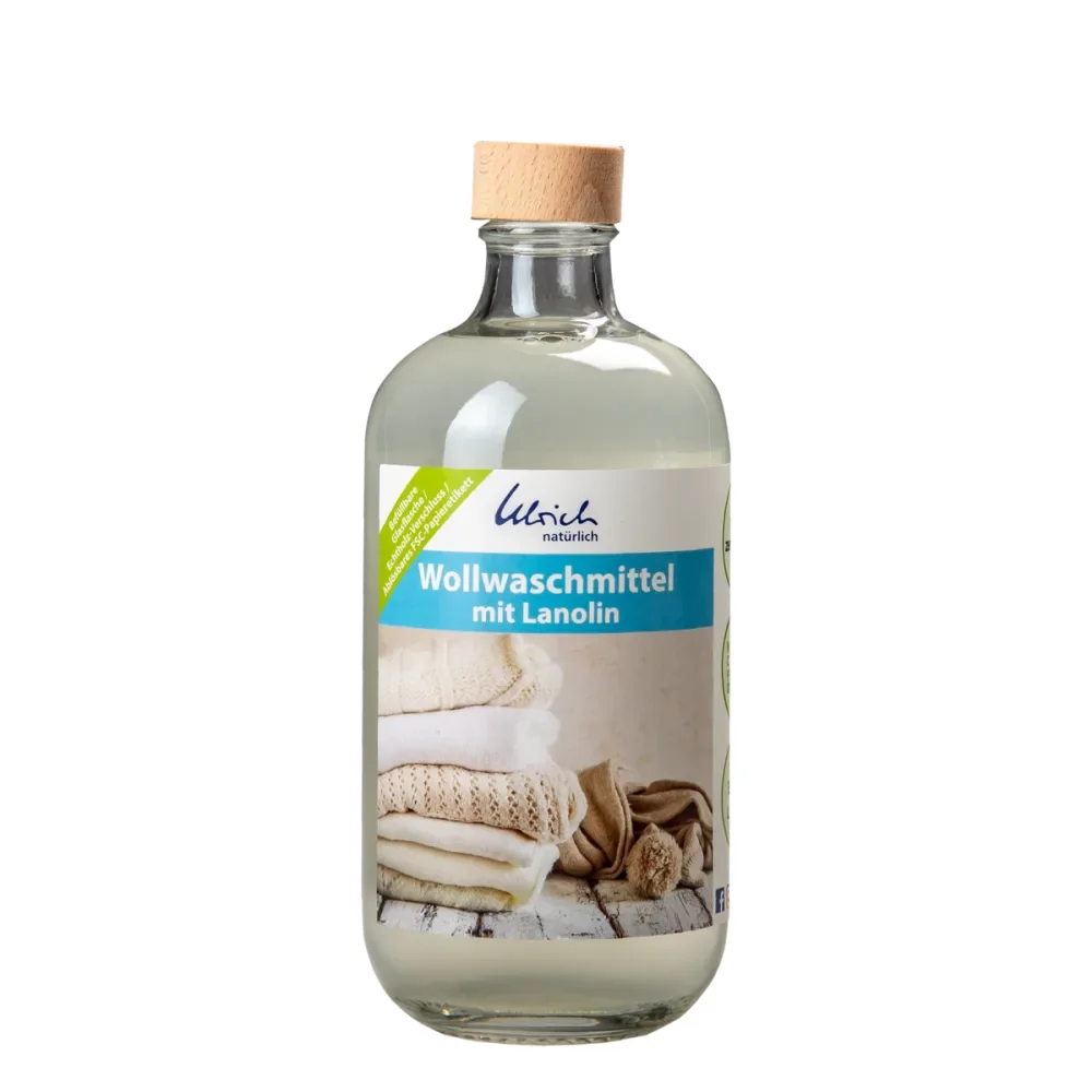 "Glanadh olann le Lanolin, 500 ml, Buidéal gloine, Adhmad image"